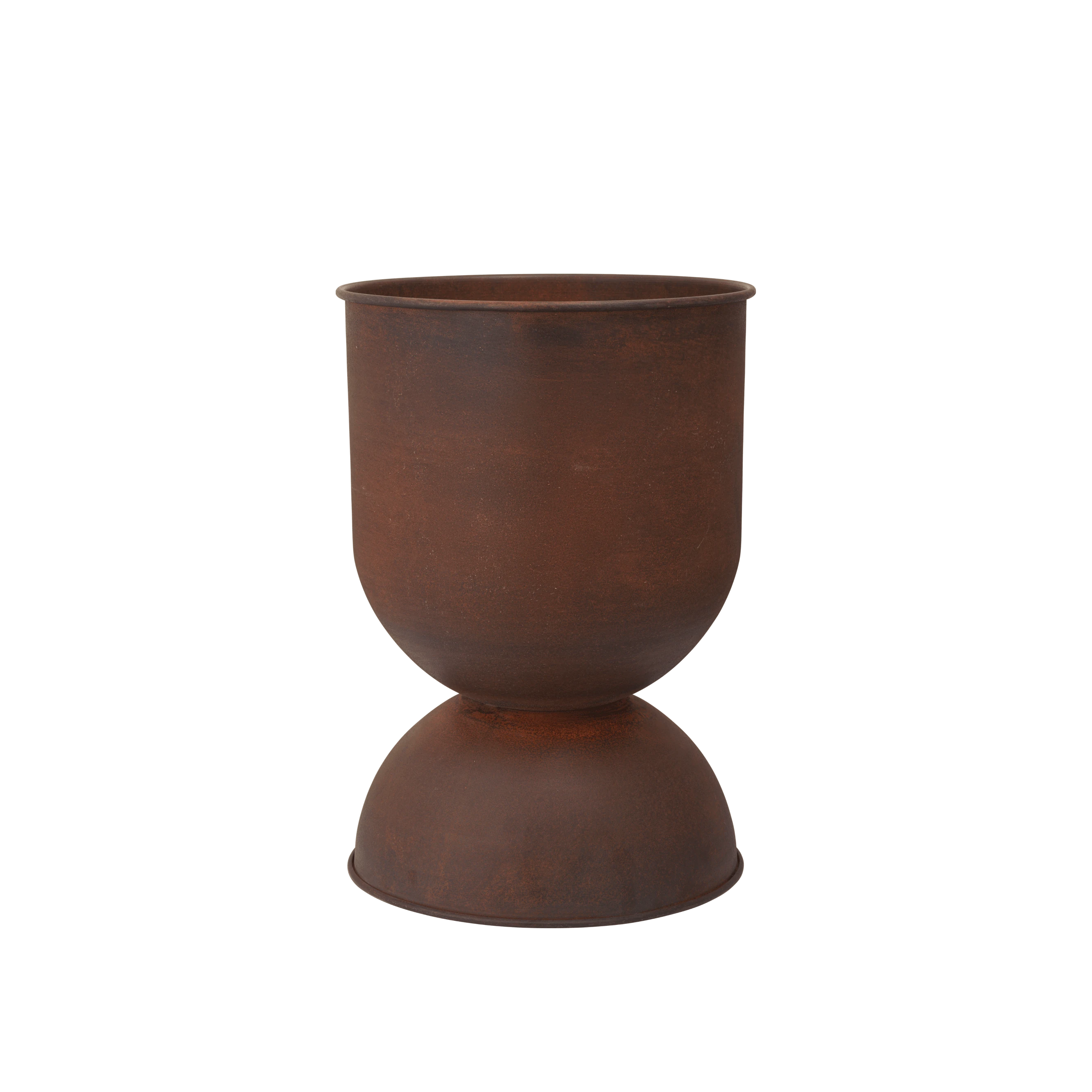 Ferm Living Hourglass Plant Pot Medium in Rust - Lifestory