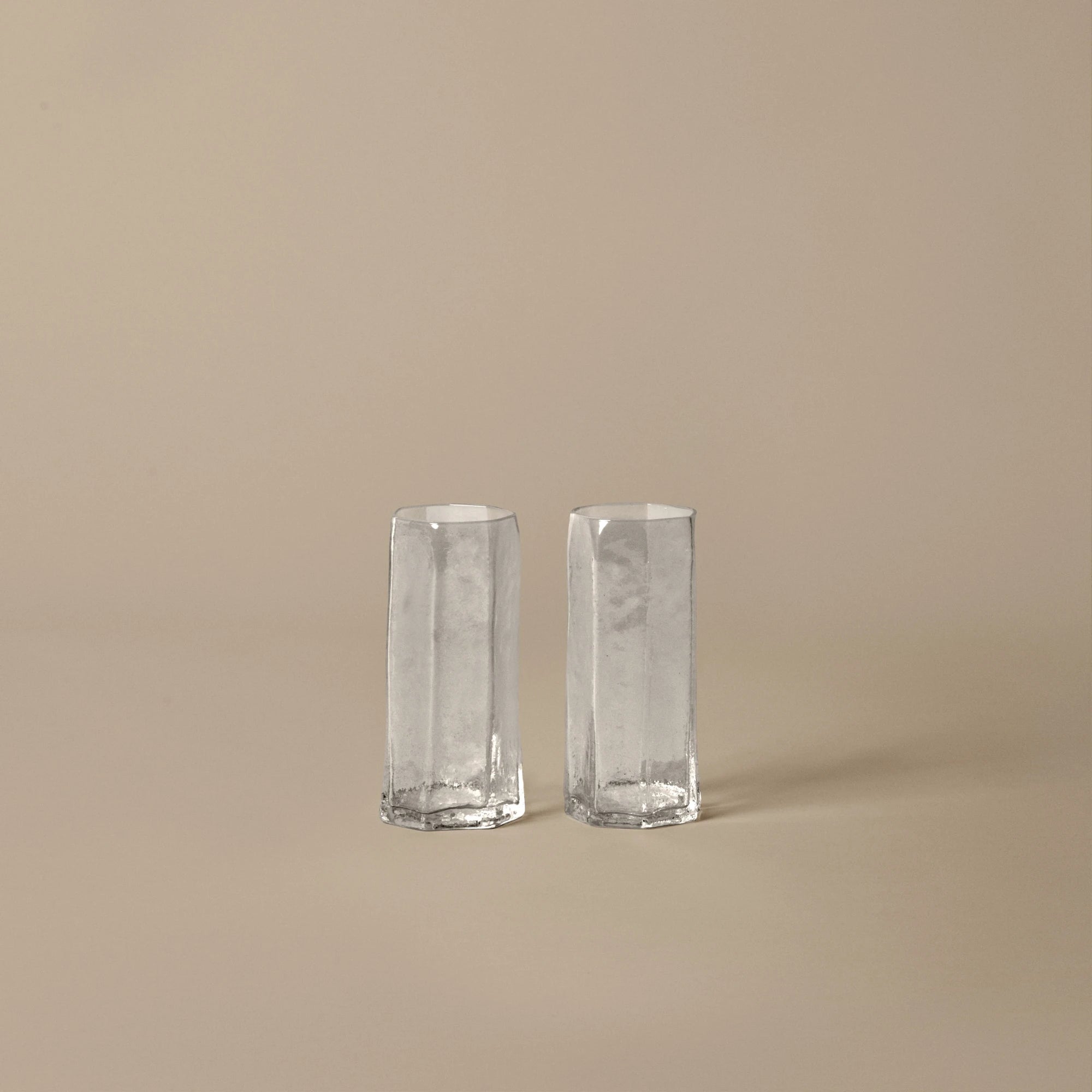 Ferm Living Kiru Tall Glasses Set of 2 in Clear - Lifestory