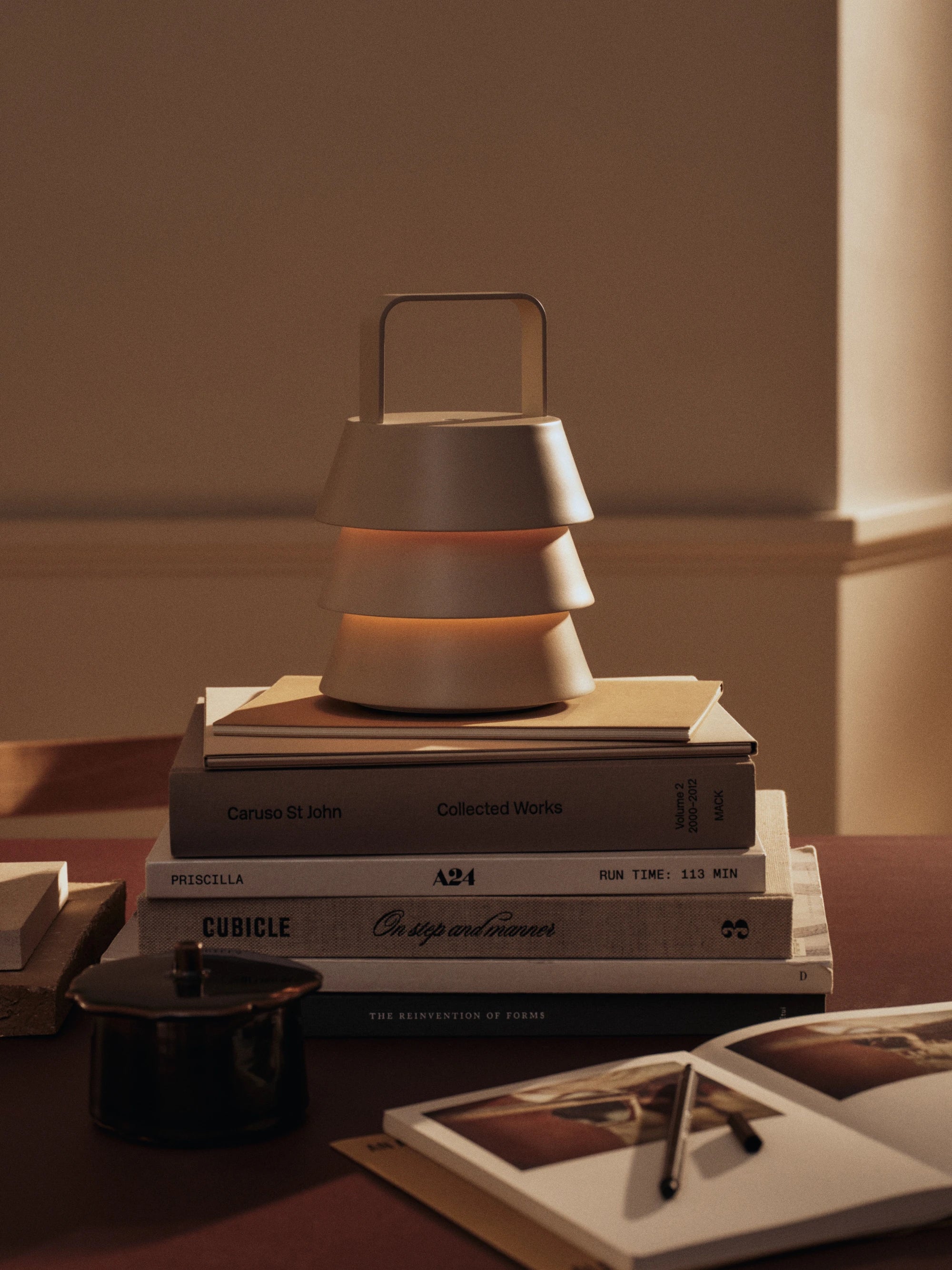 Ferm Living Luver Portable Dimmable Lamp in Powder Coated Iron - Lifestory