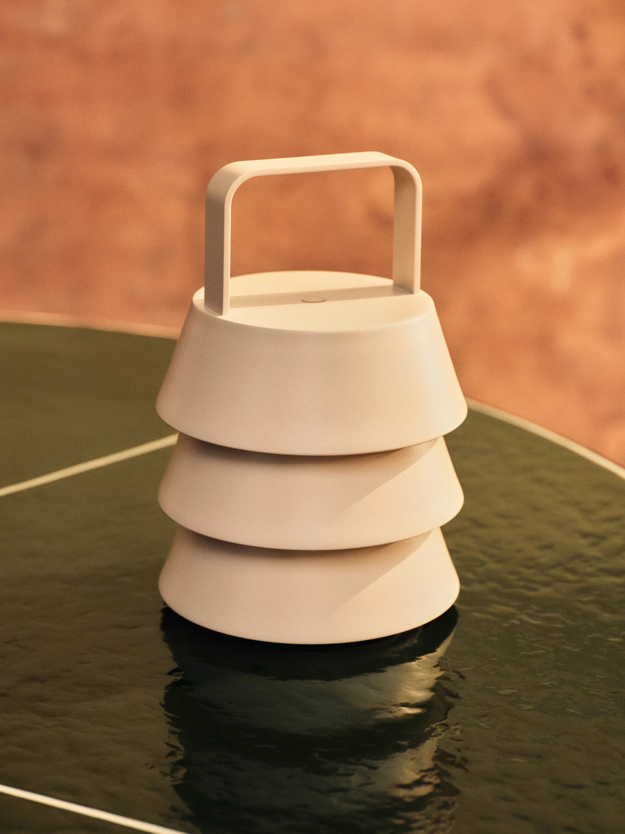 Ferm Living Luver Portable Dimmable Lamp in Powder Coated Iron - Lifestory