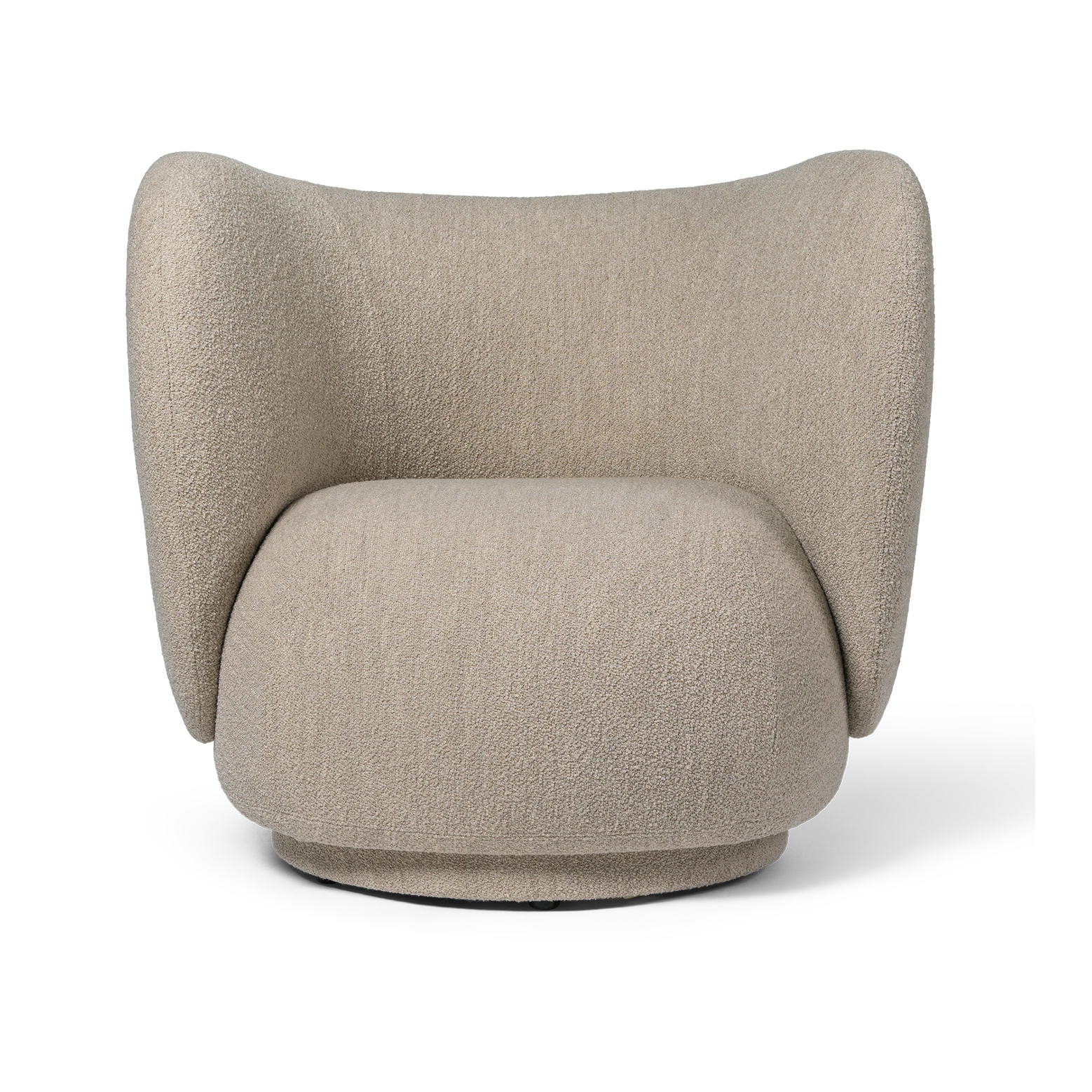 Ferm Living Rico Lounge Chair in Soft Boucle Natural