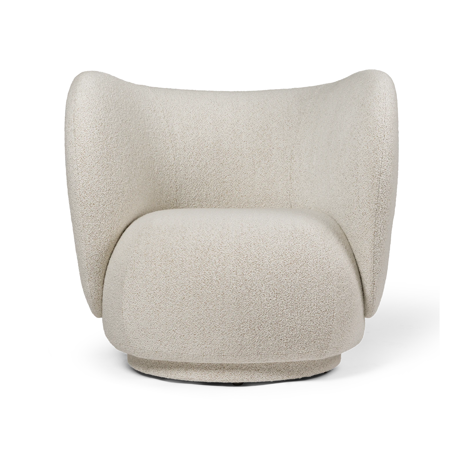 Ferm Living Rico Lounge Chair in Soft Boucle Off White Sand
