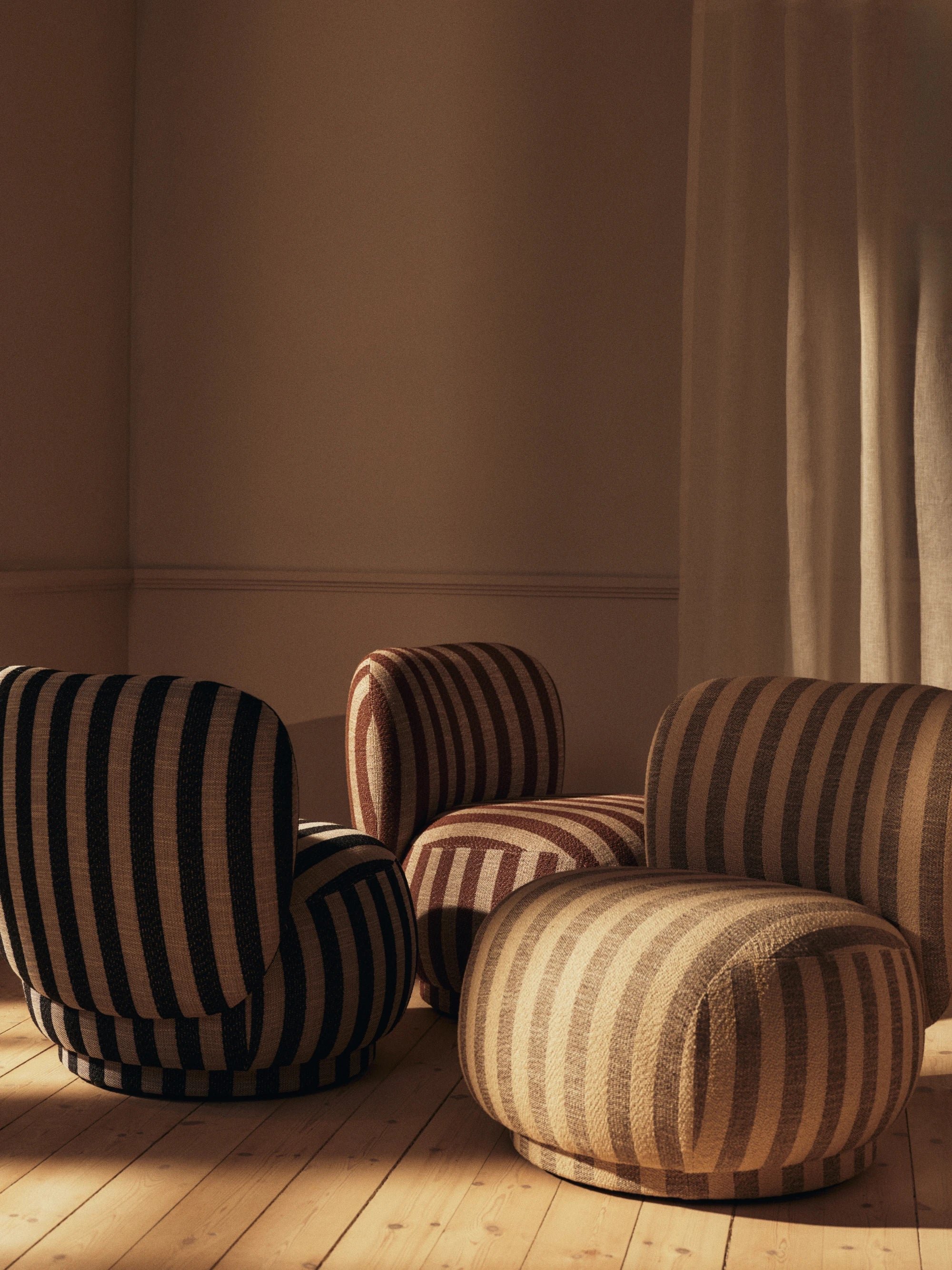 Ferm Living Rico Piccolo Chair with Static or Swivel Base - Lifestory