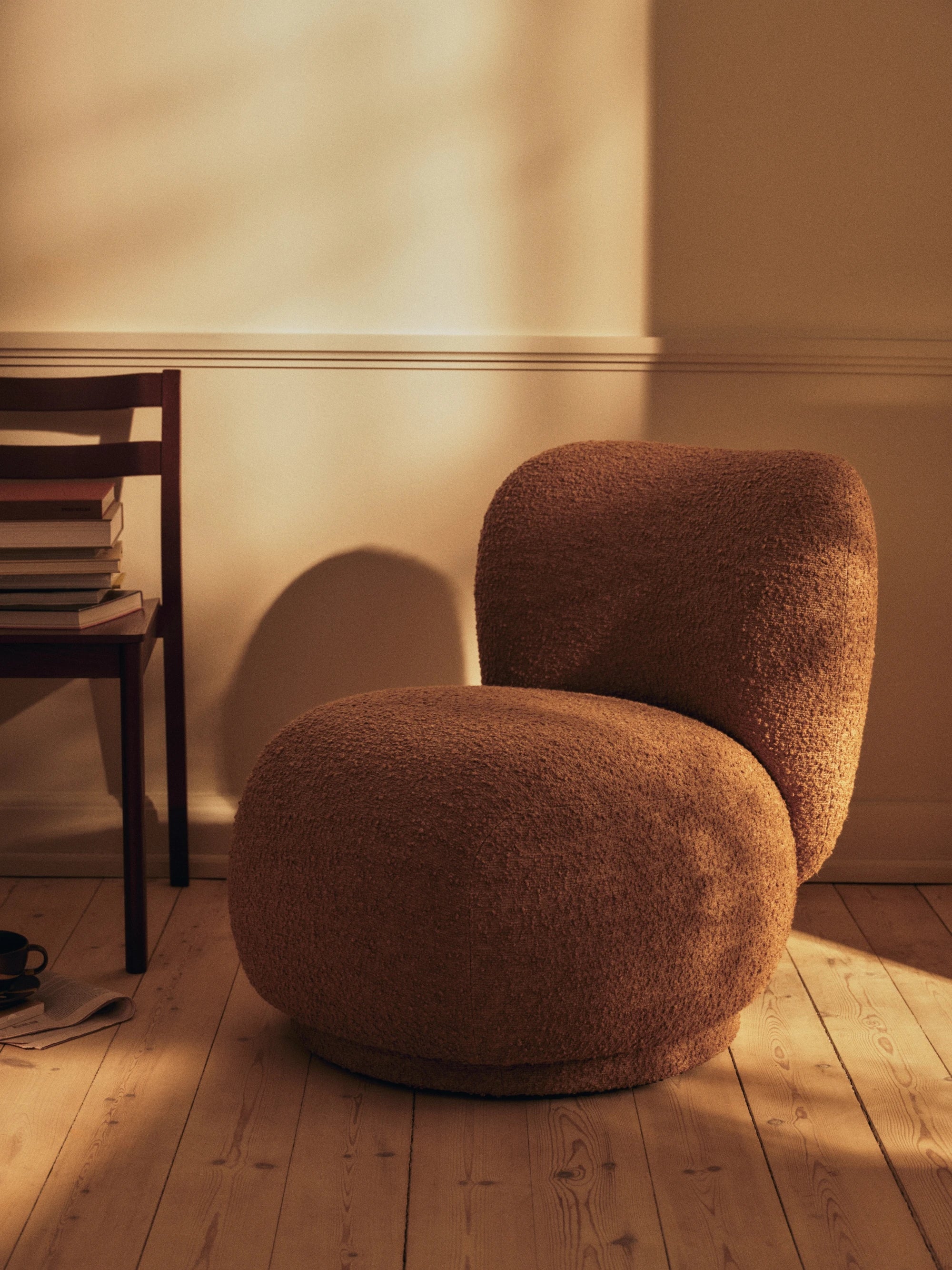 Ferm Living Rico Piccolo Chair with Static or Swivel Base - Lifestory