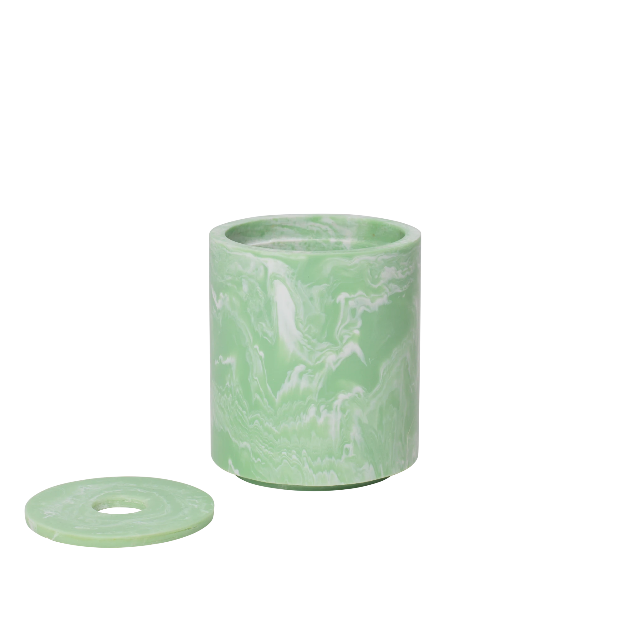 Ferm Living 'Mist' Container in Marbled Resin - Lifestory