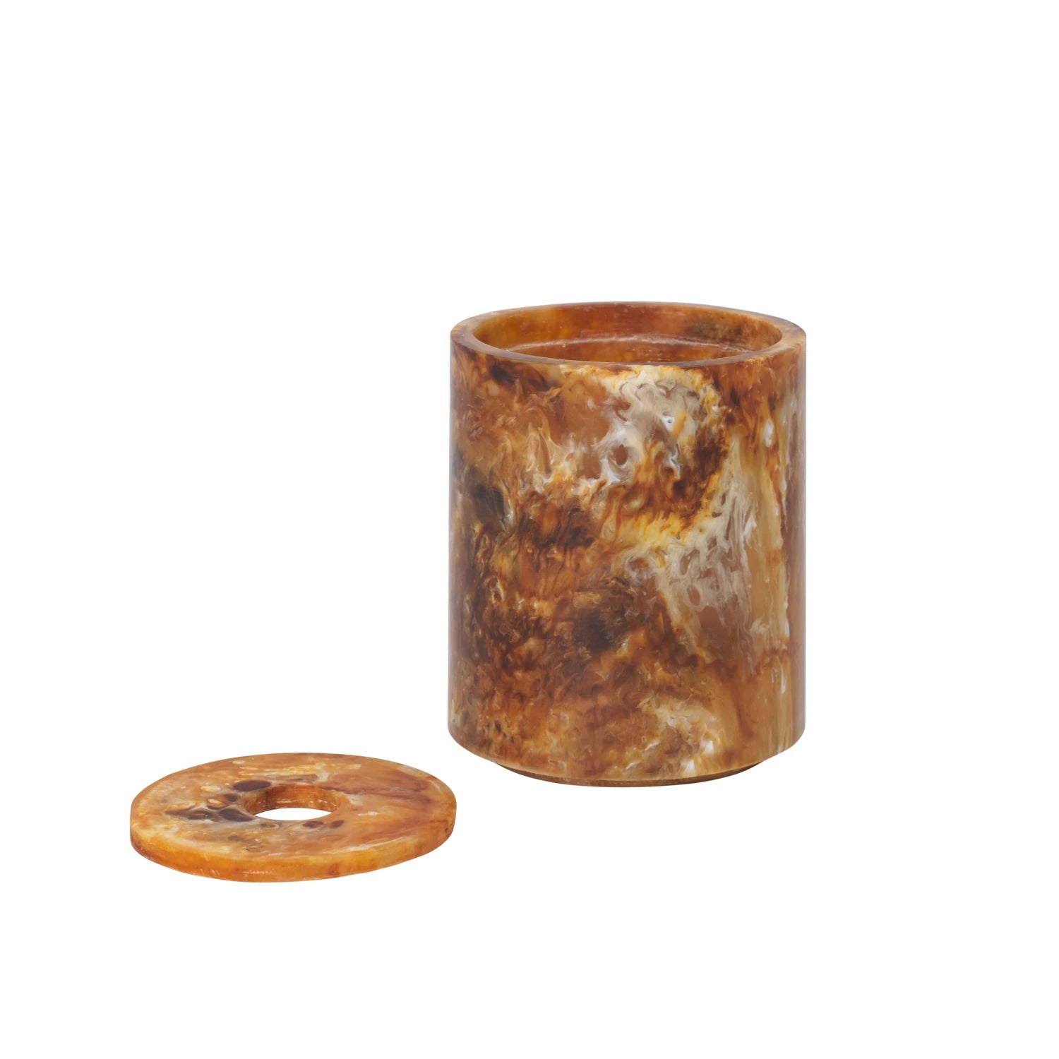 Ferm Living 'Mist' Container in Marbled Resin - Lifestory