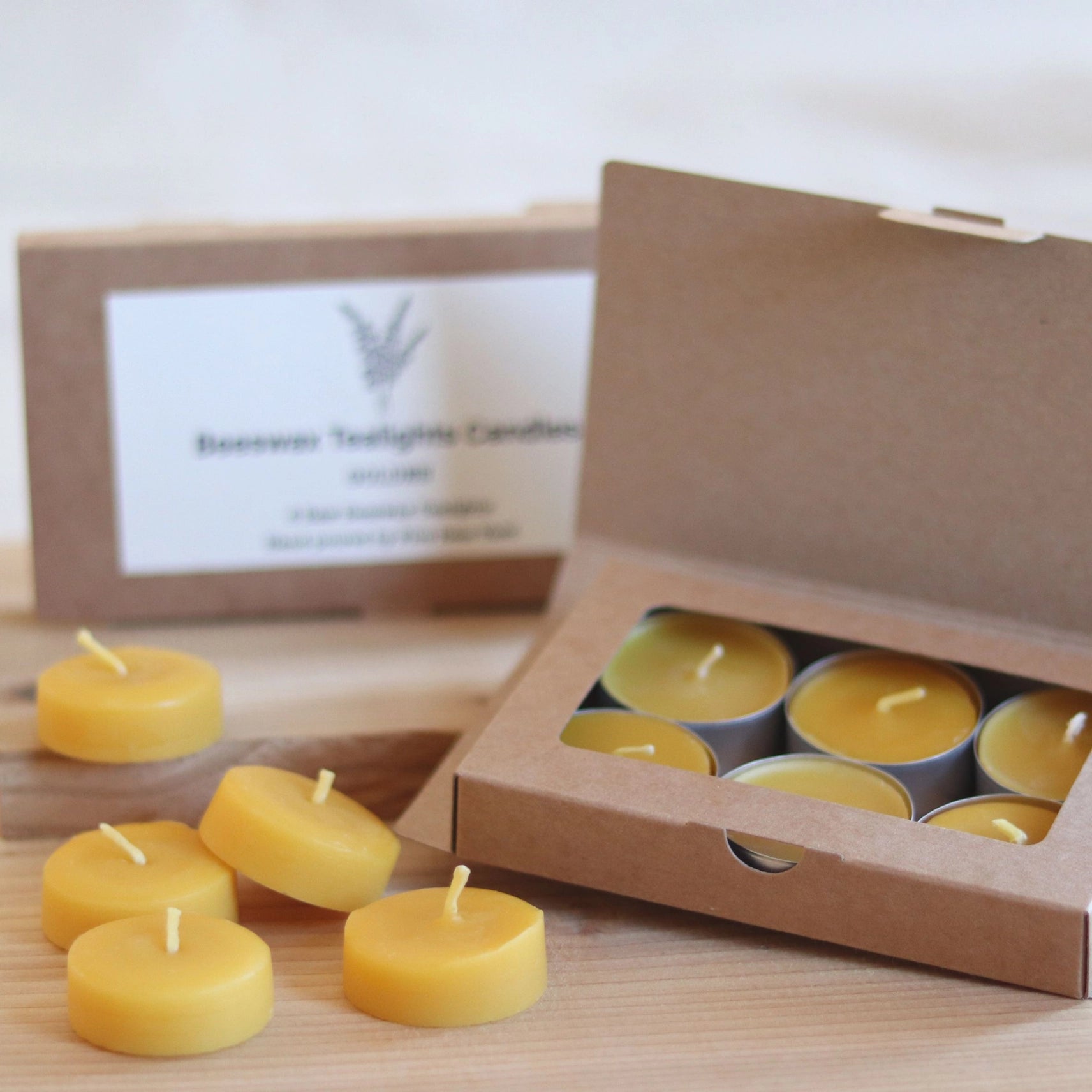 Beeswax Tealight Candle Gift Set of 6 by Five Bees Yard - Lifestory