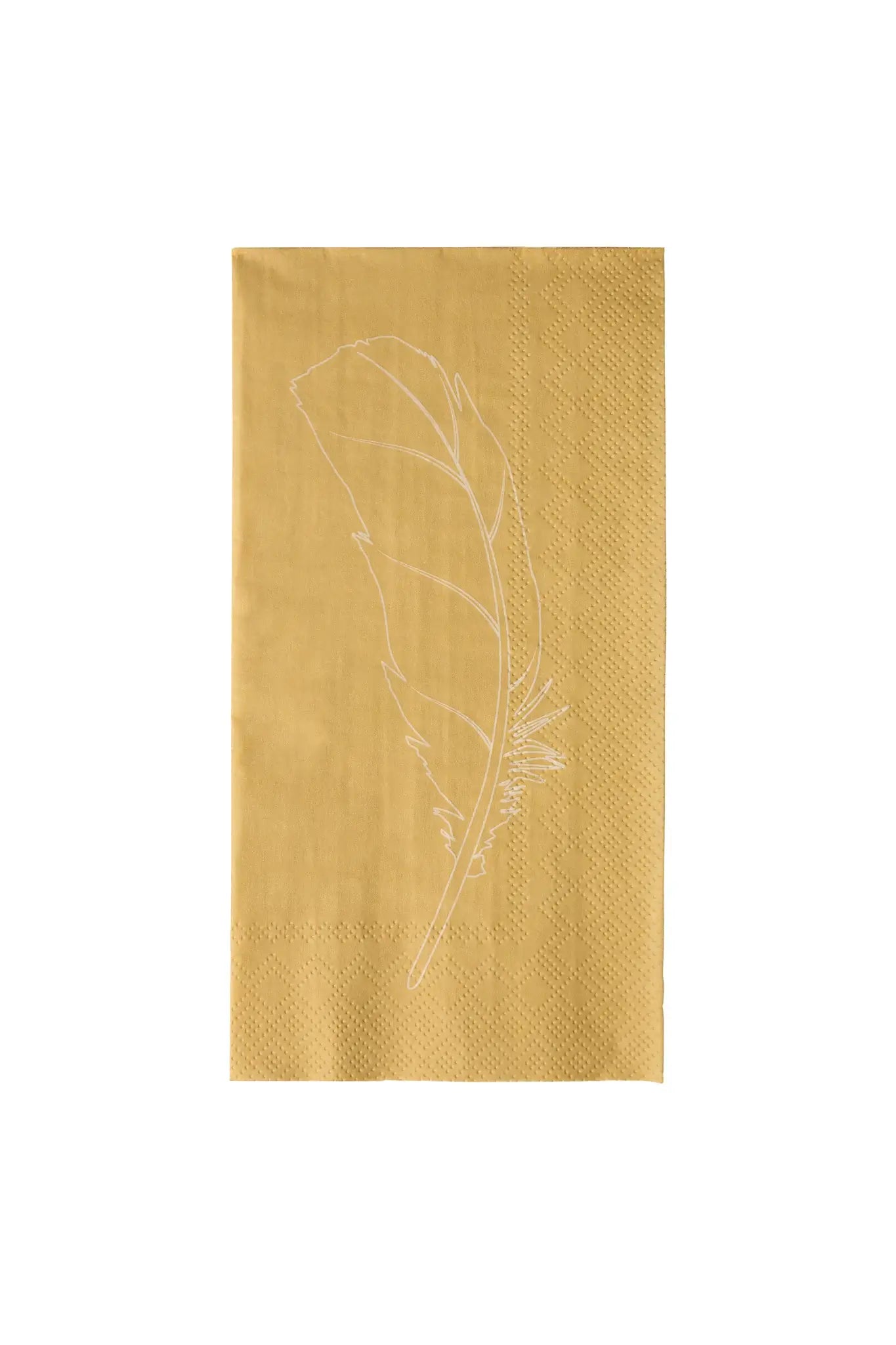 Paper Napkins - Pack of 16 | Yellow Feather | by Storefactory - Lifestory