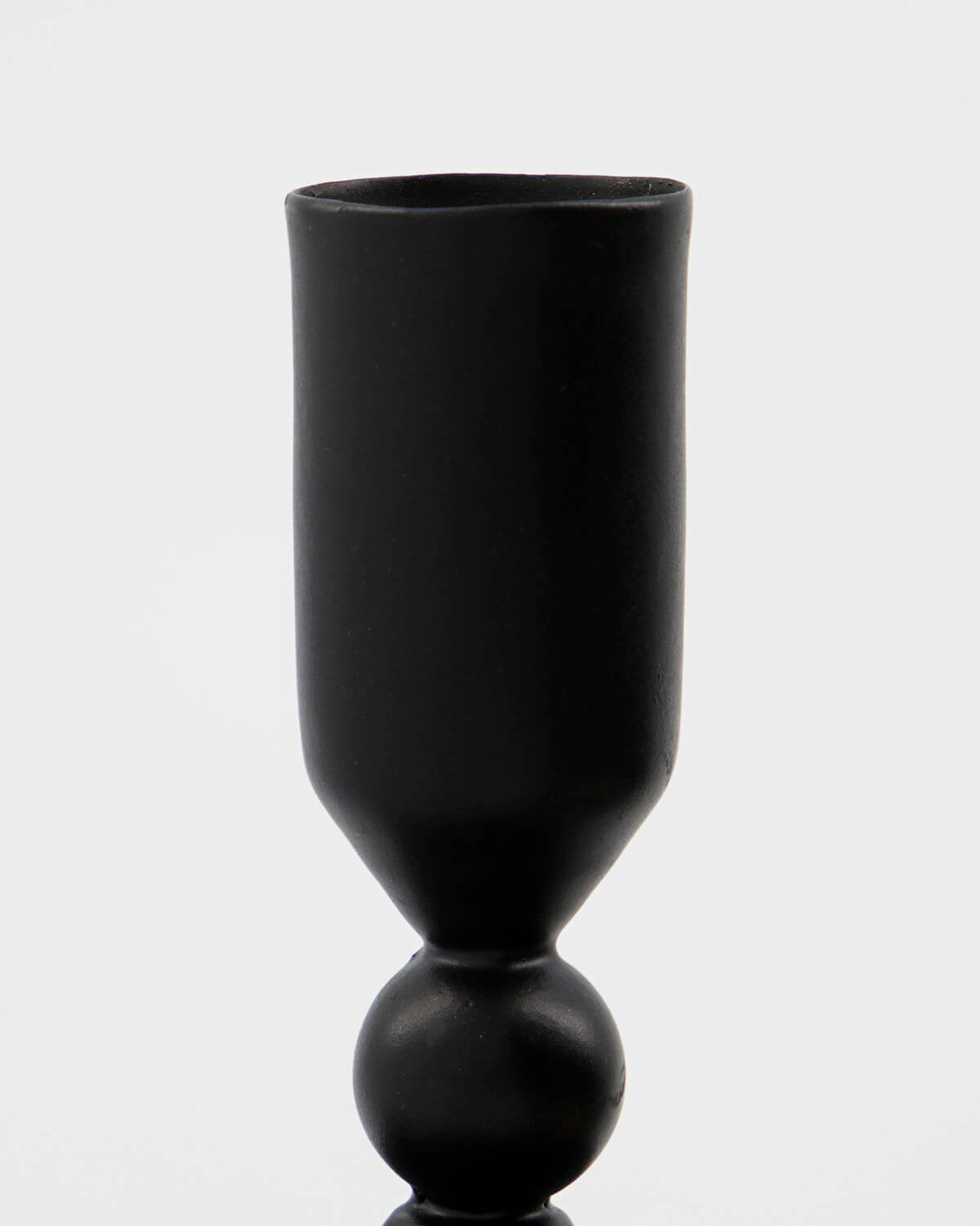 Folk Candle Holder | 7cm | Black | by House Doctor - Lifestory