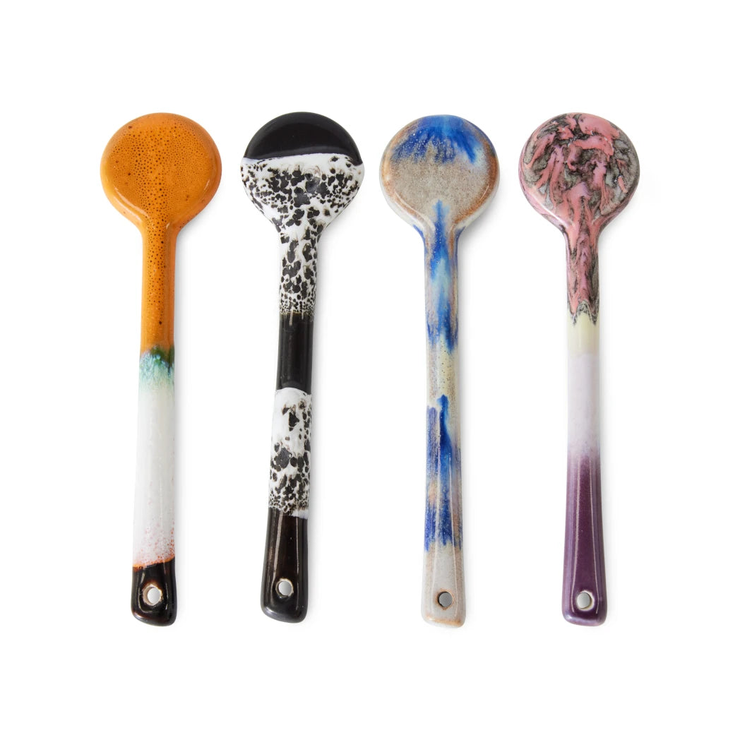 Set of 4 Force Ceramic Spoons by HKLIVING - Lifestory