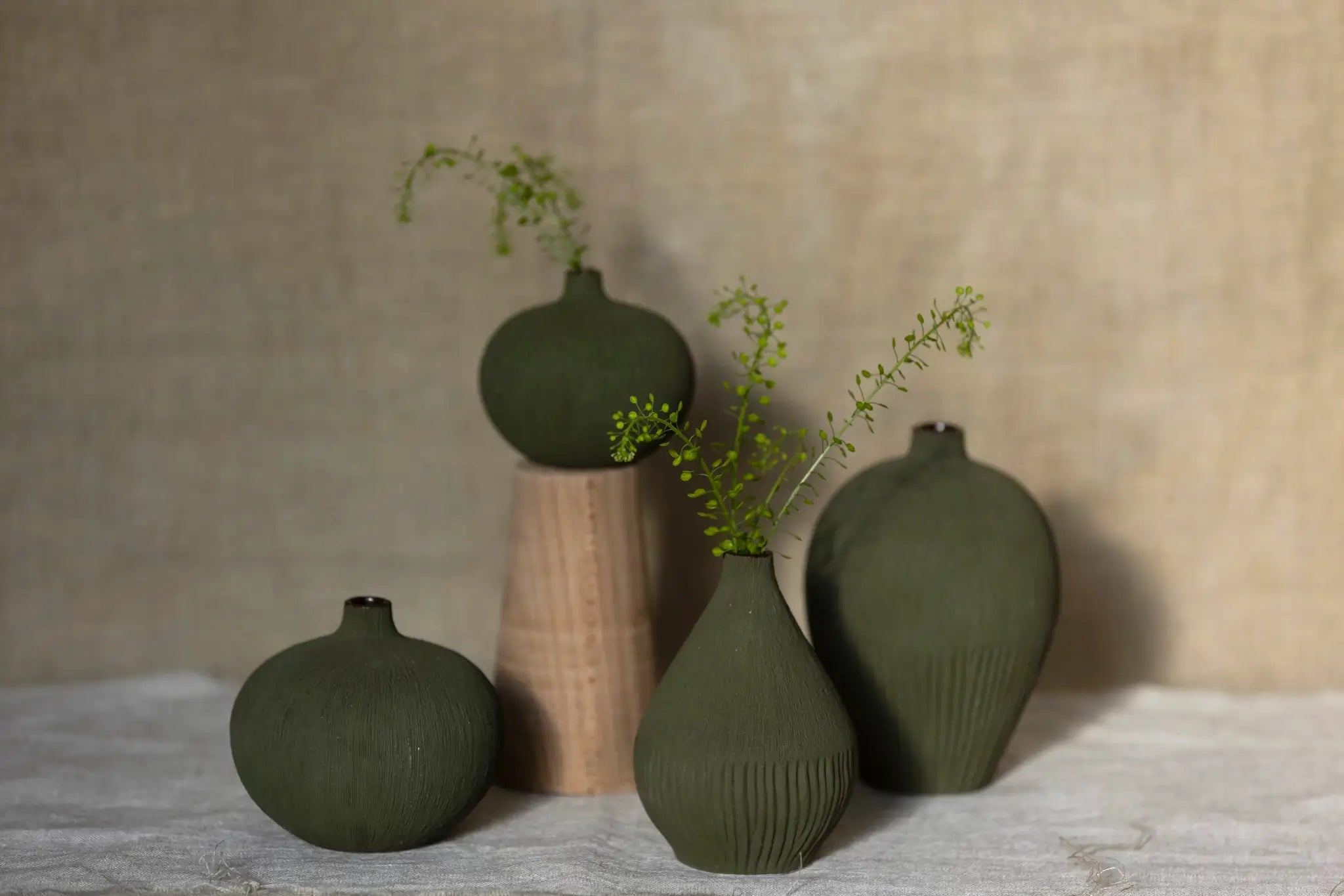Bari Vase | Small | Forest Green | by Lindform. - Lifestory