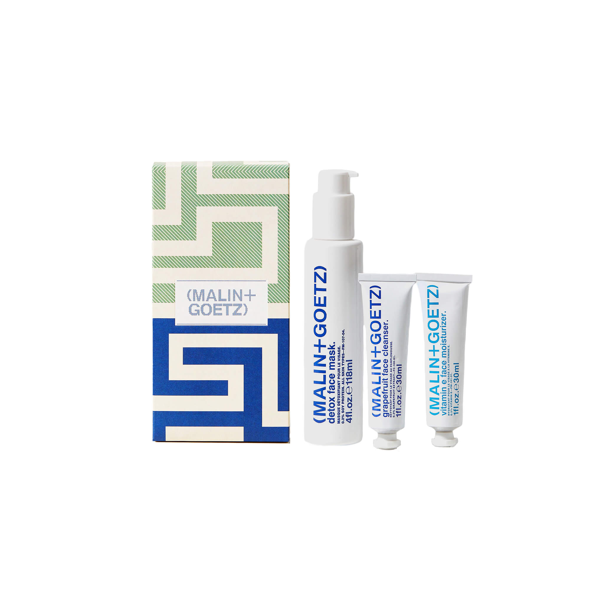 Fresh Faced Starter Set - Gift Set | 3 Face Treatment Products | by Malin+Goetz - Lifestory