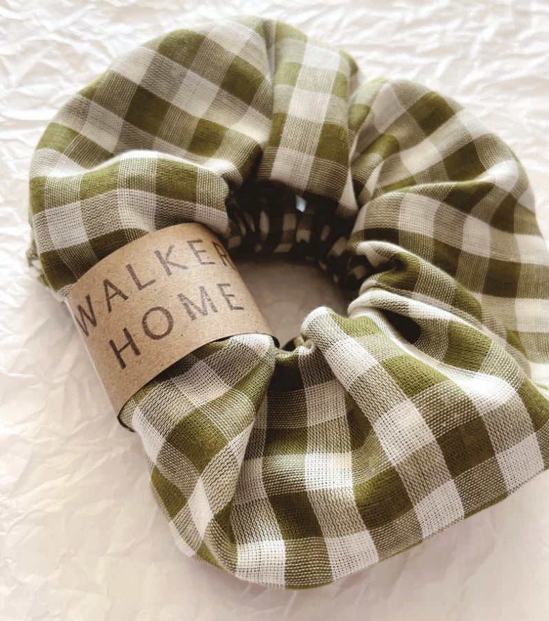 Walker Home Gingham Cotton Scrunchies - 2 Pack - Lifestory
