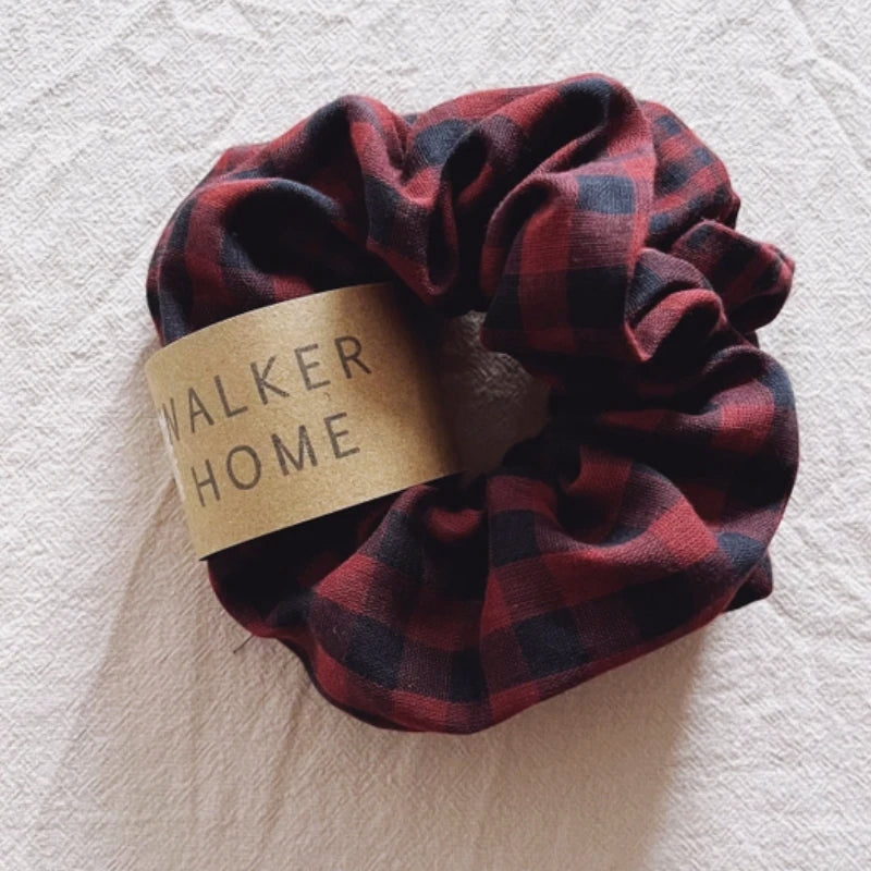 Walker Home Gingham Cotton Scrunchies - 2 Pack - Lifestory