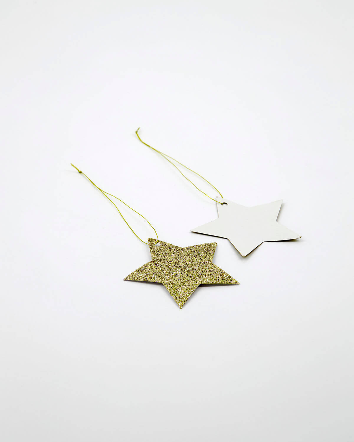 Gold Glitter Star Gift Tag | 12 Pack | by House Doctor - Lifestory