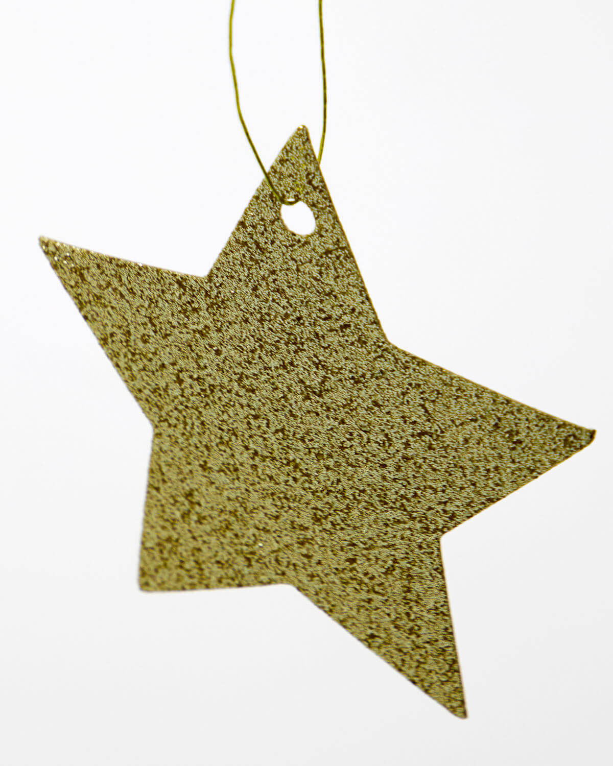 Gold Glitter Star Gift Tag | 12 Pack | by House Doctor - Lifestory