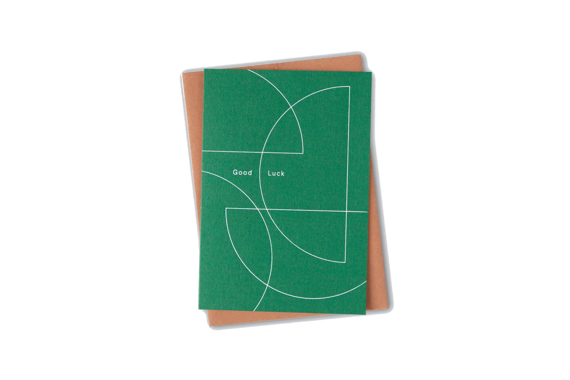 Good Luck Card | Chromatic Green & White | by Ola - Lifestory