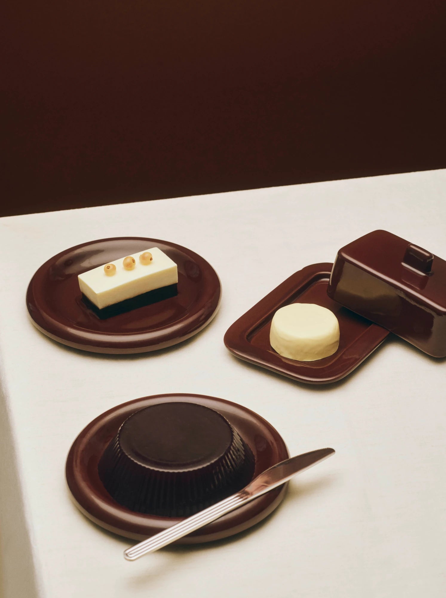 HAY Barro Bowl Set of 2 in Glazed Terracotta - Lifestory