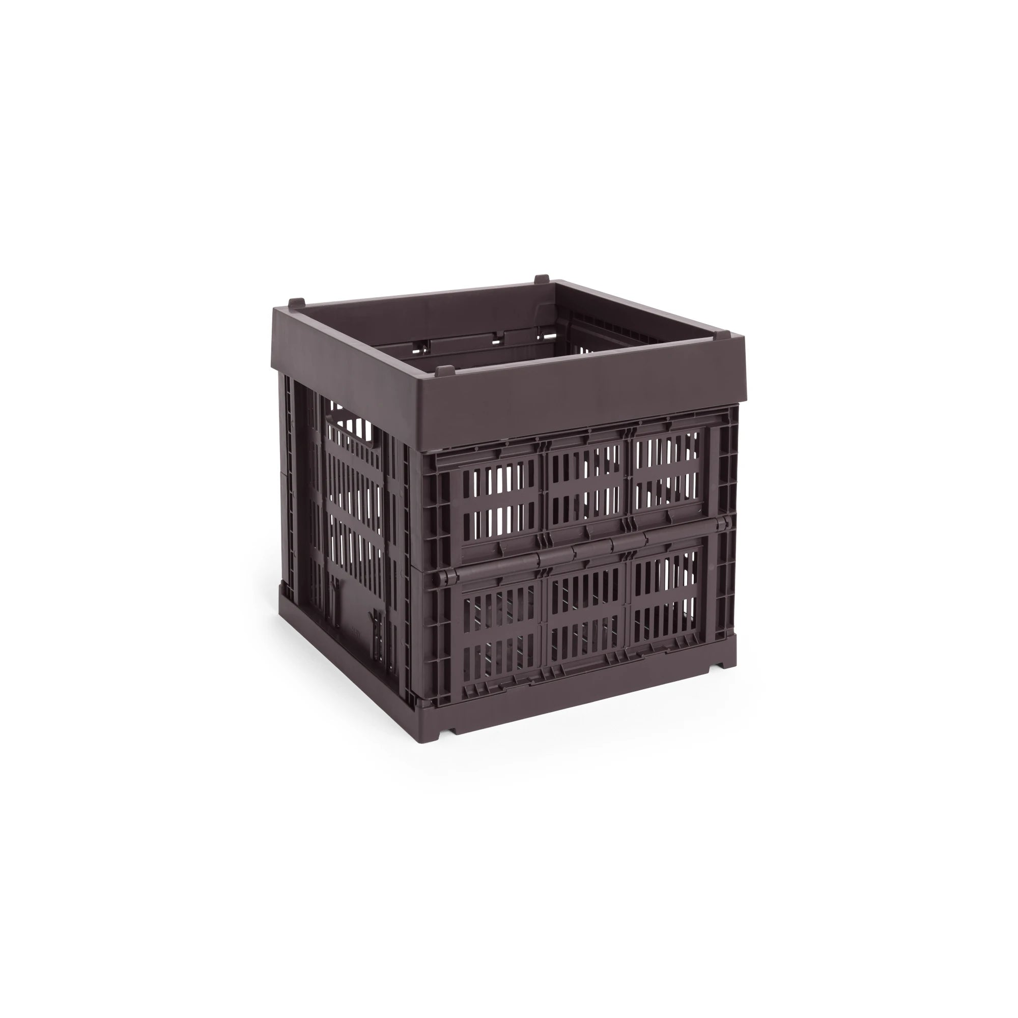 HAY Colour Crate Cube - Collapsible in bordeaux