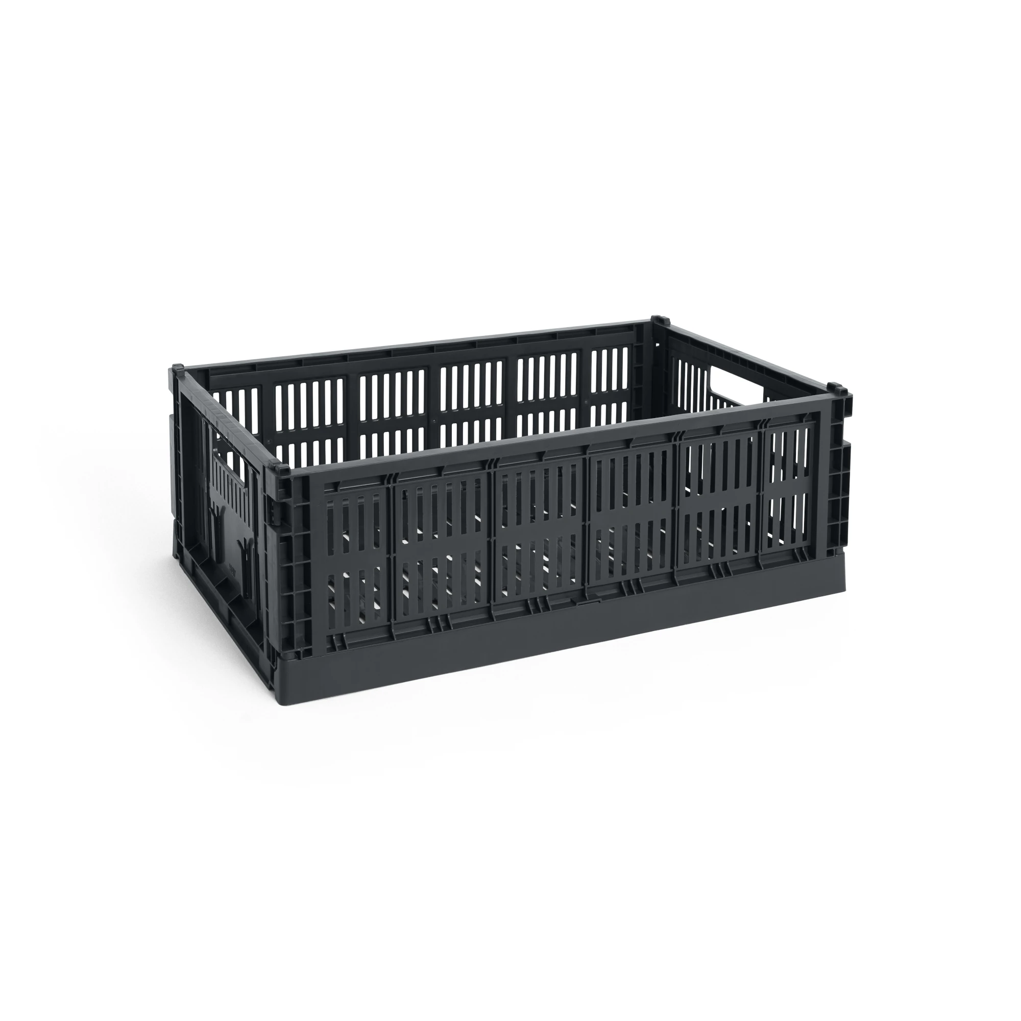 HAY Colour Crate Collapsible Large in charcoal | Lifestory