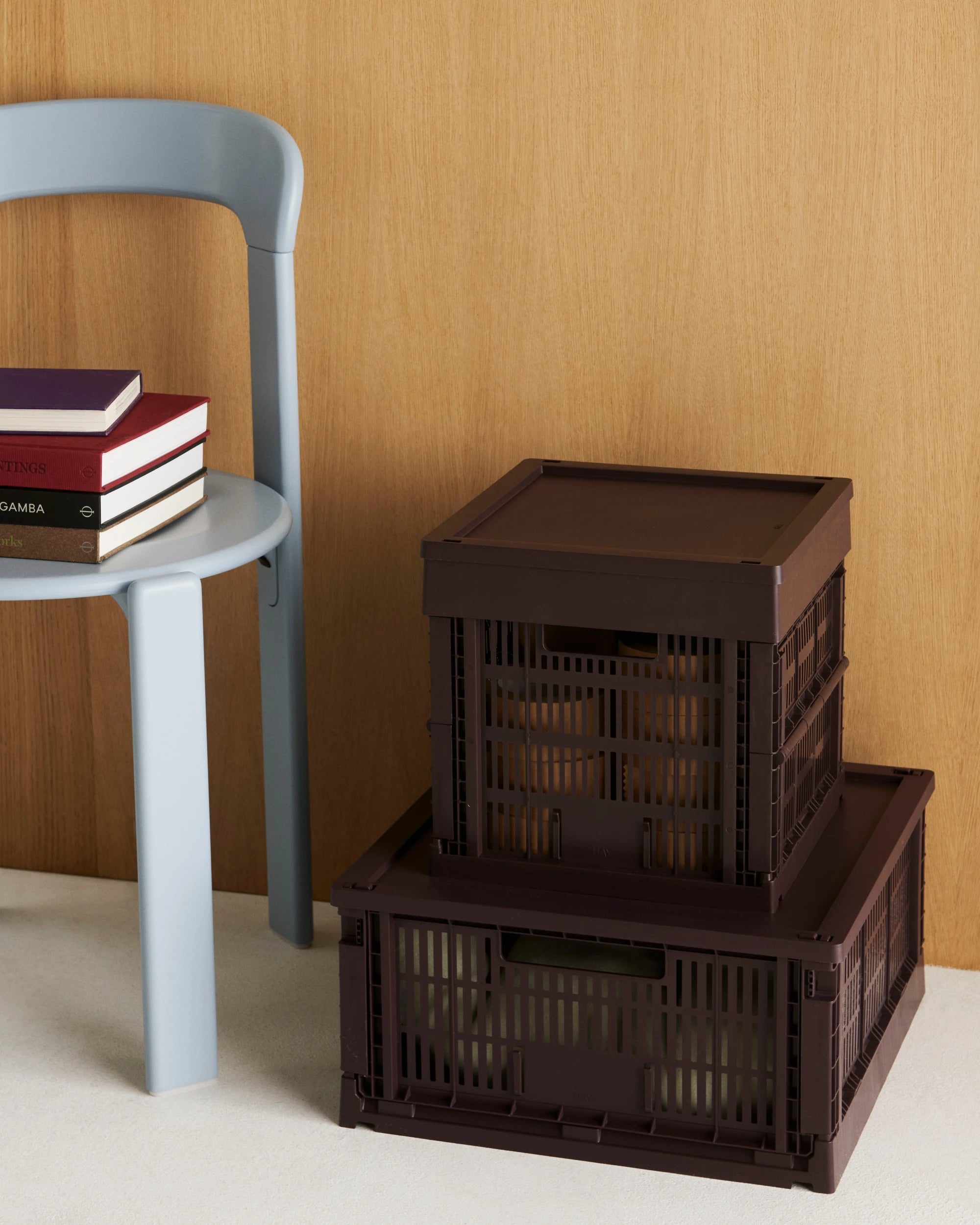 HAY Colour Crate Cube - Collapsible | 100% Recycled Plastic - Lifestory