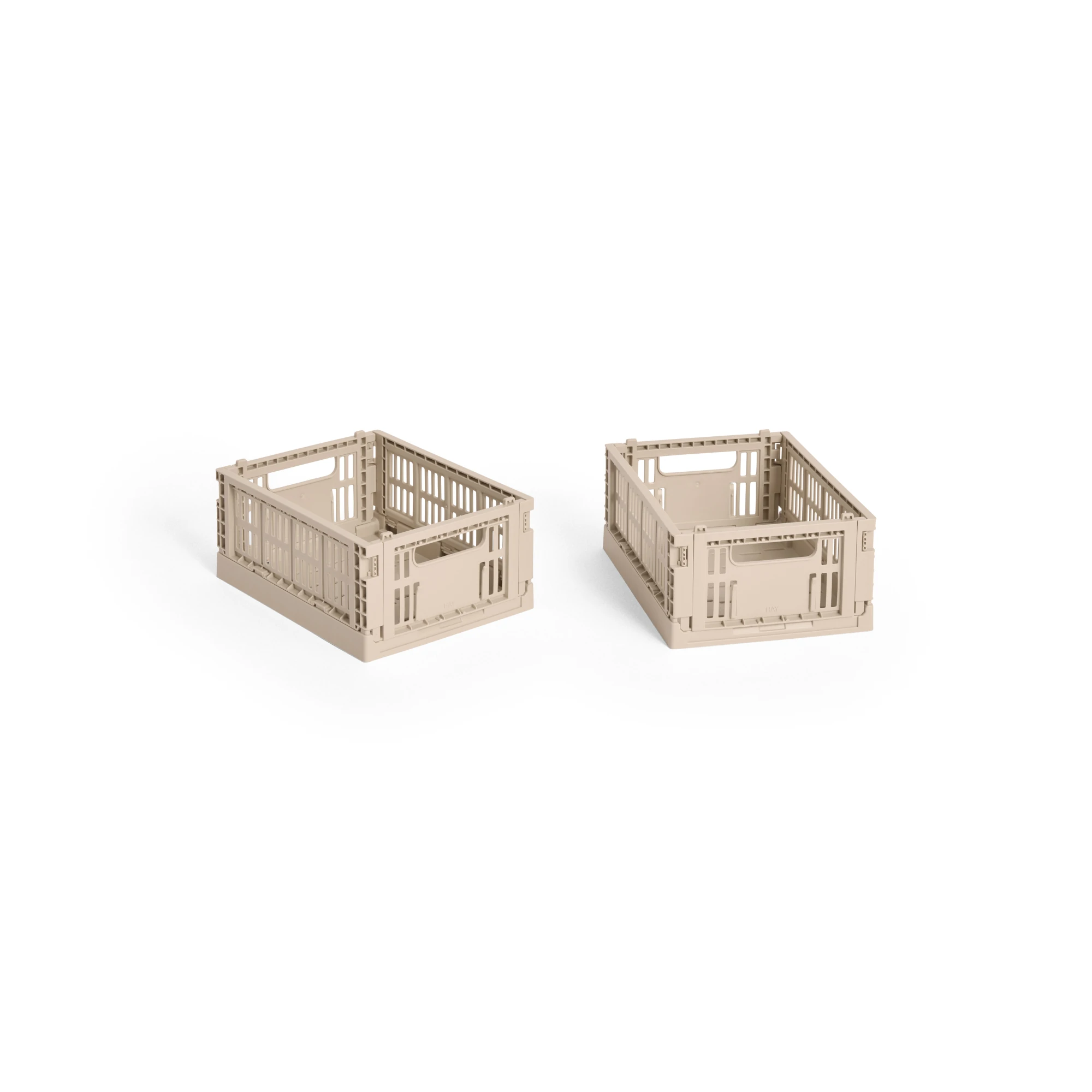 HAY Colour Crate Collapsible Mini set of 2 in powder | Lifestory