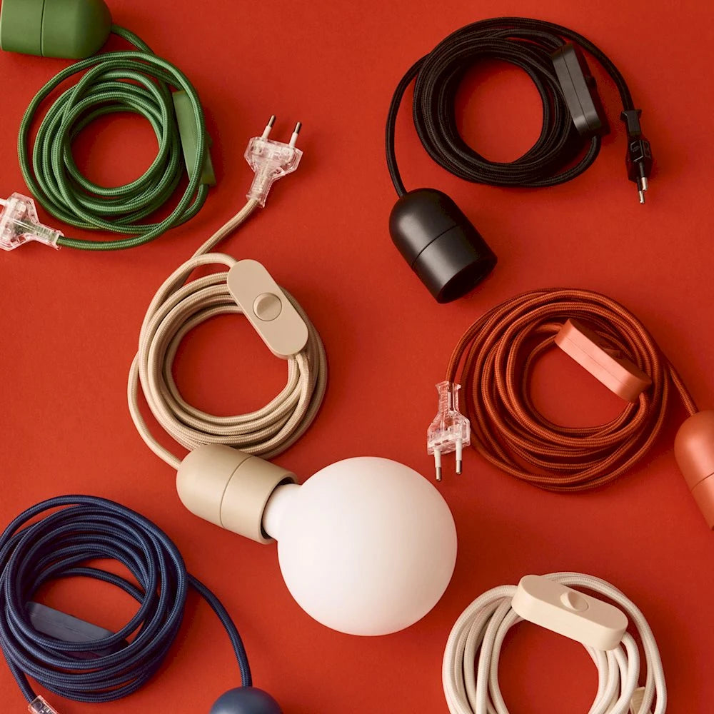 Hay Common Table Cord Set in Soft Black - For Use with HAY Shades