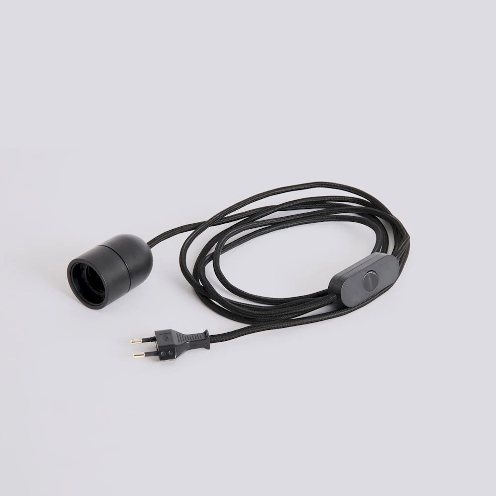 Hay Common Table Cord Set in Soft Black - For Use with HAY Shades