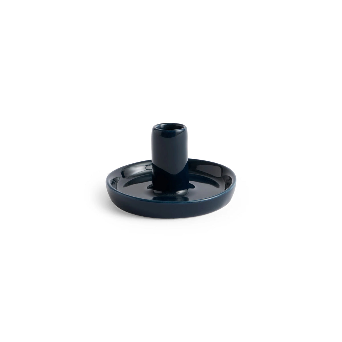 HAY Disc Candleholder Extra Small Slim in Midnight Blue