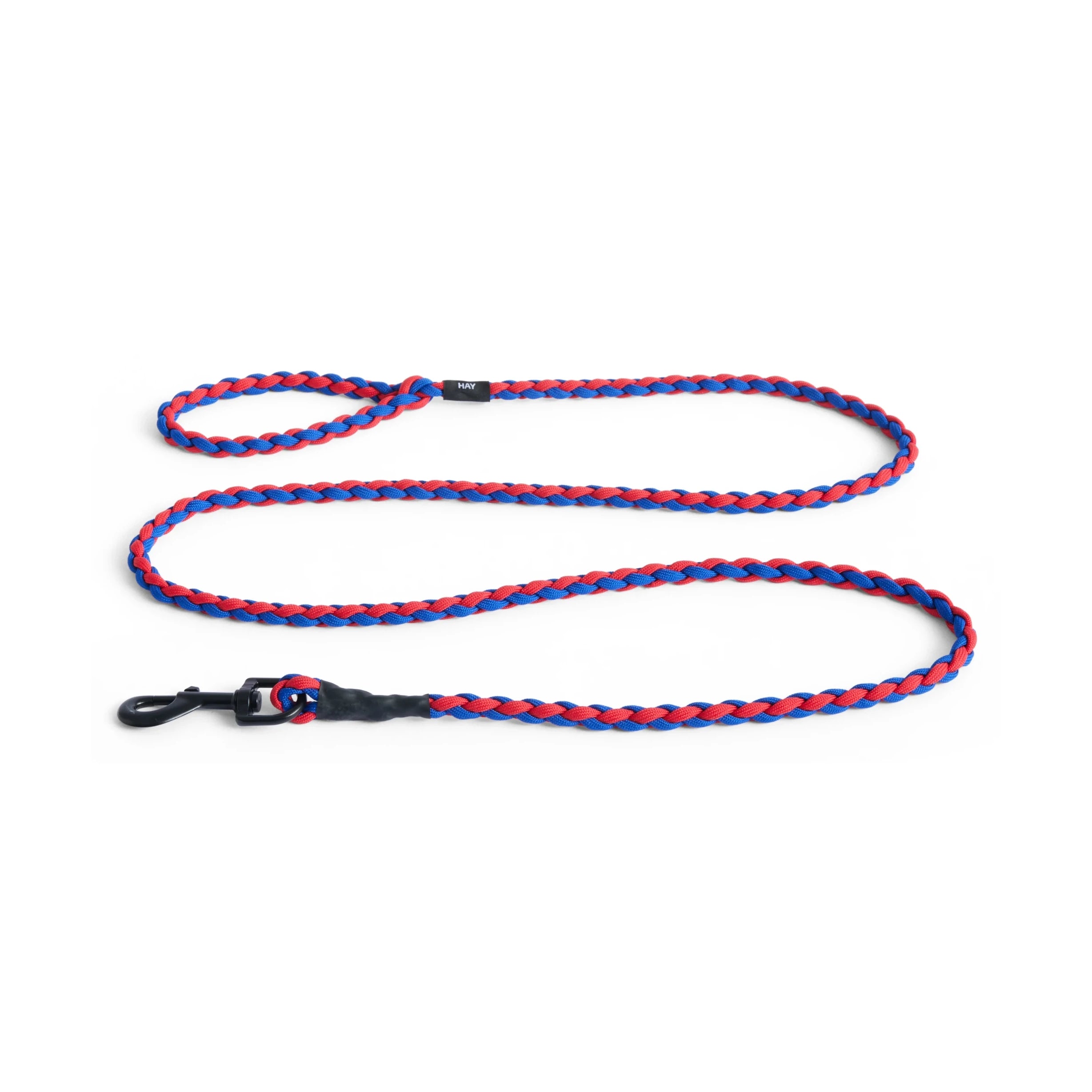 Red and blue braided dog leash from HAY available at Lifestory