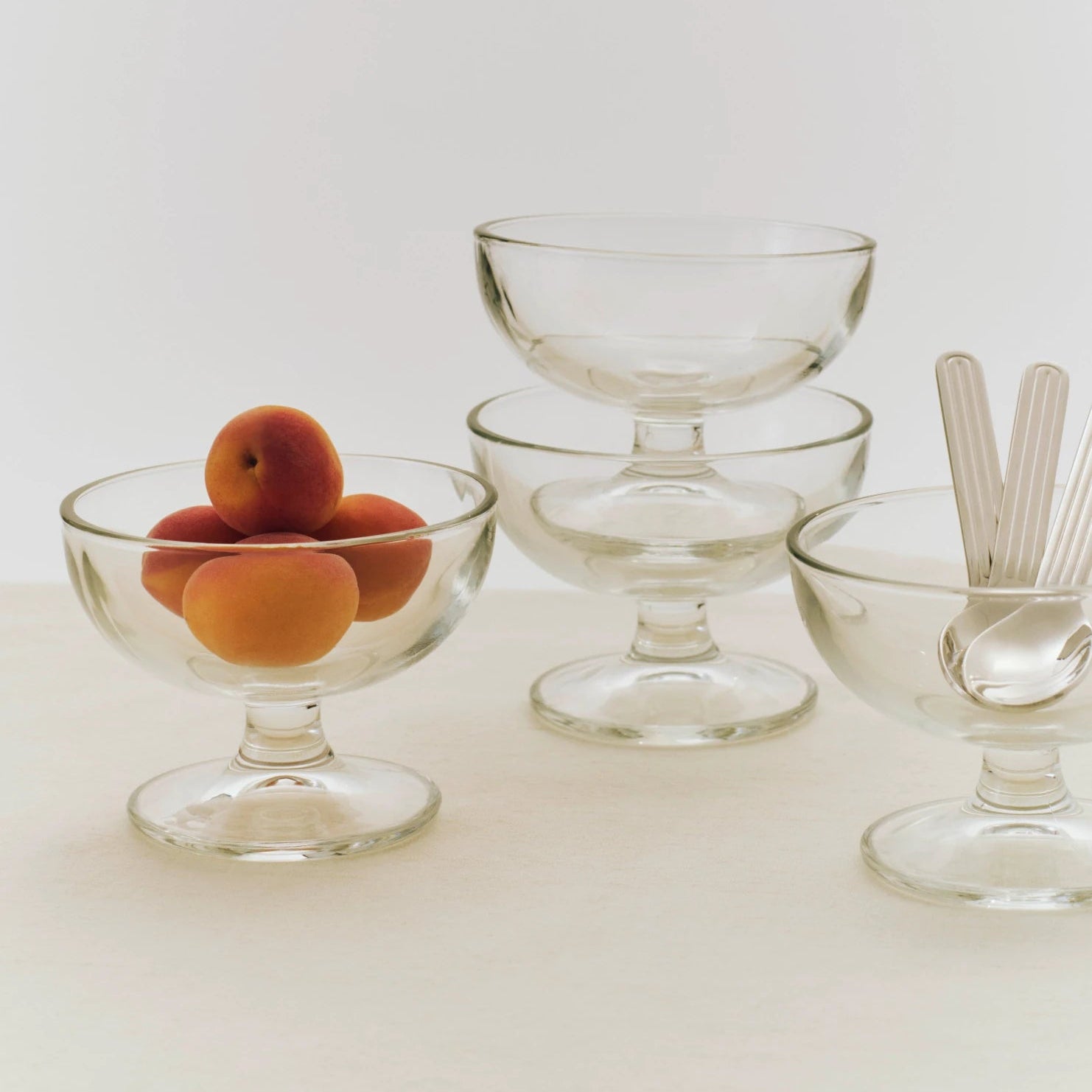 HAY Glass Dessert Bowl ⌀10.5cm in Clear - Lifestory