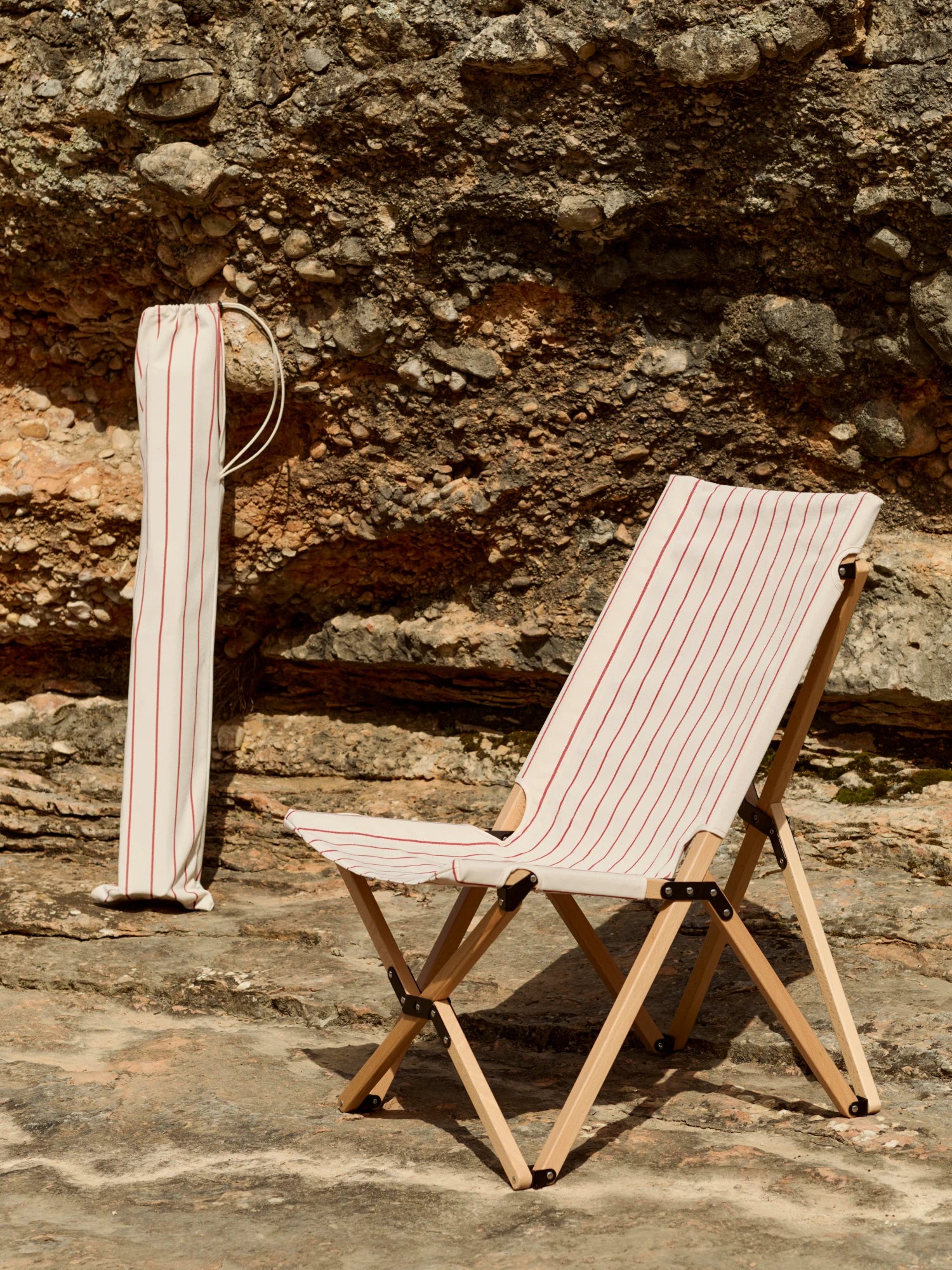 HAY Outdoor Market Folding Chair in Beech & Recycled Poly - Lifestory