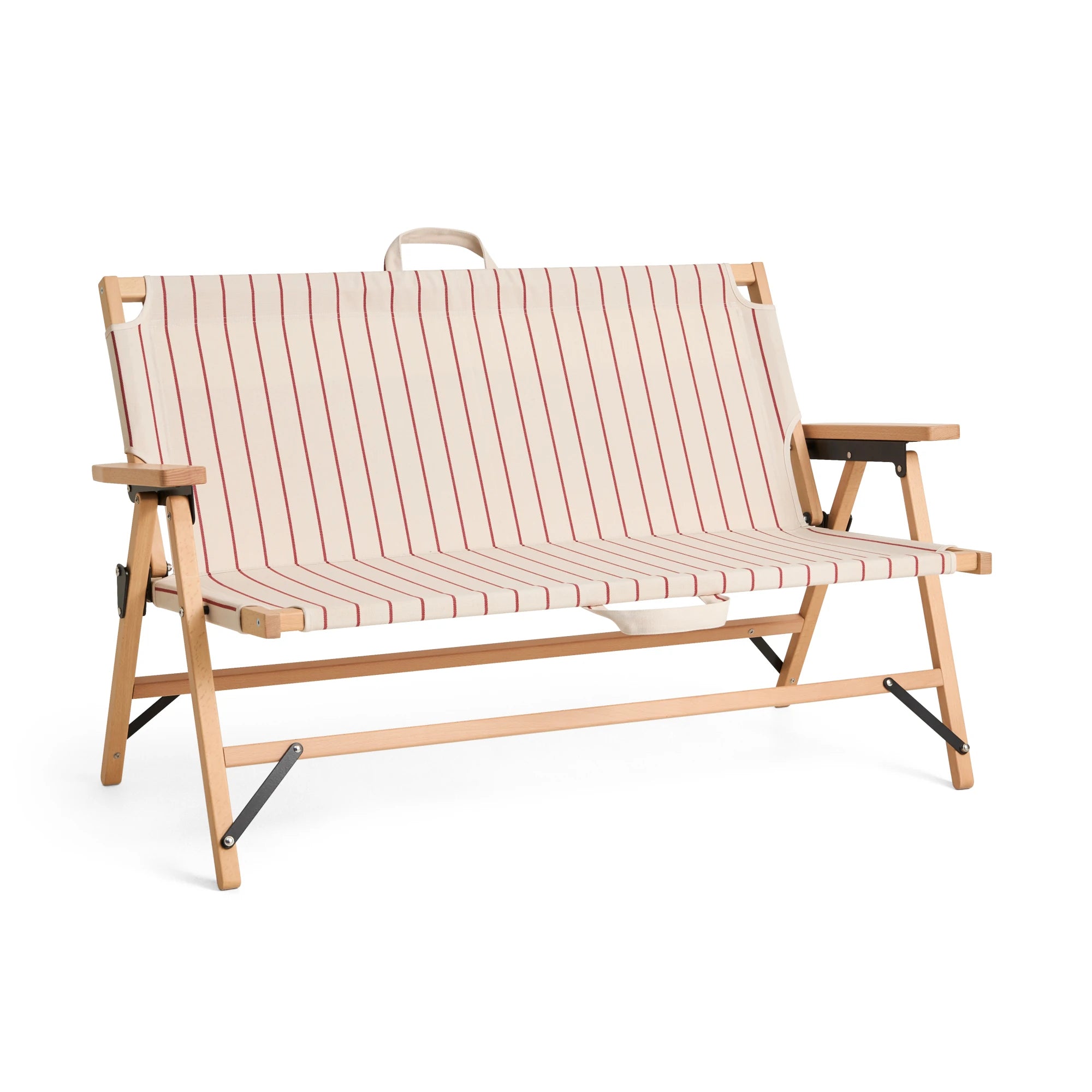 HAY Outdoor Market Folding Sofa in Beech & Recycled Poly - Lifestory