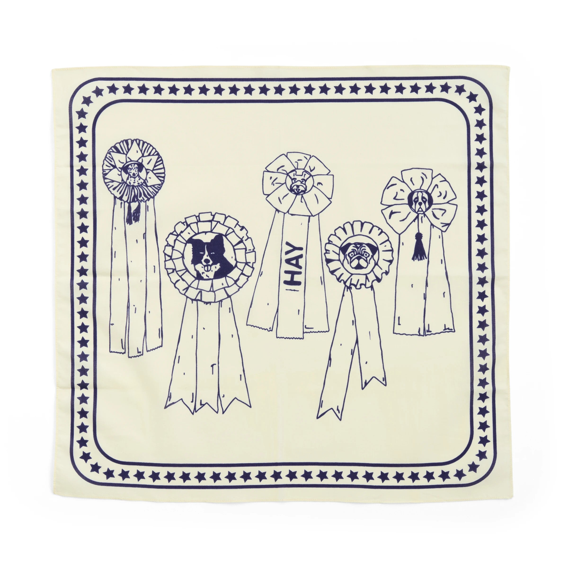 HAY Recycled Cotton Dogs Scarf in Various Colours - Lifestory