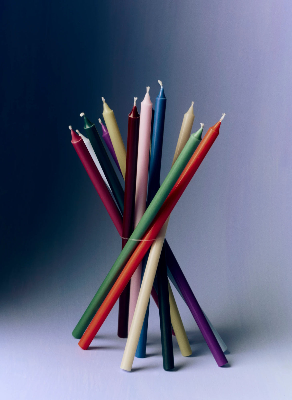 HAY Slim Candle set of 12, Multi-Coloured