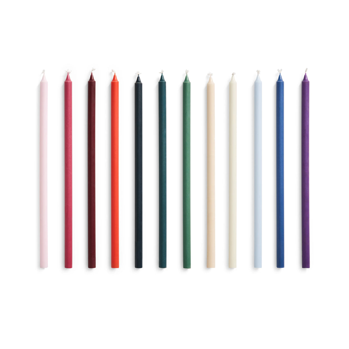 HAY Slim Candle set of 12, Multi-Coloured