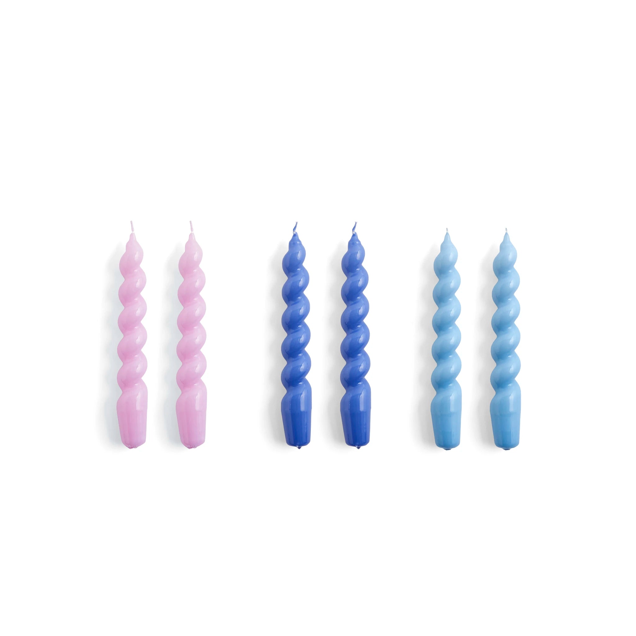 Spiral Candle - Set of 6 | Various Colours | by HAY - Lifestory
