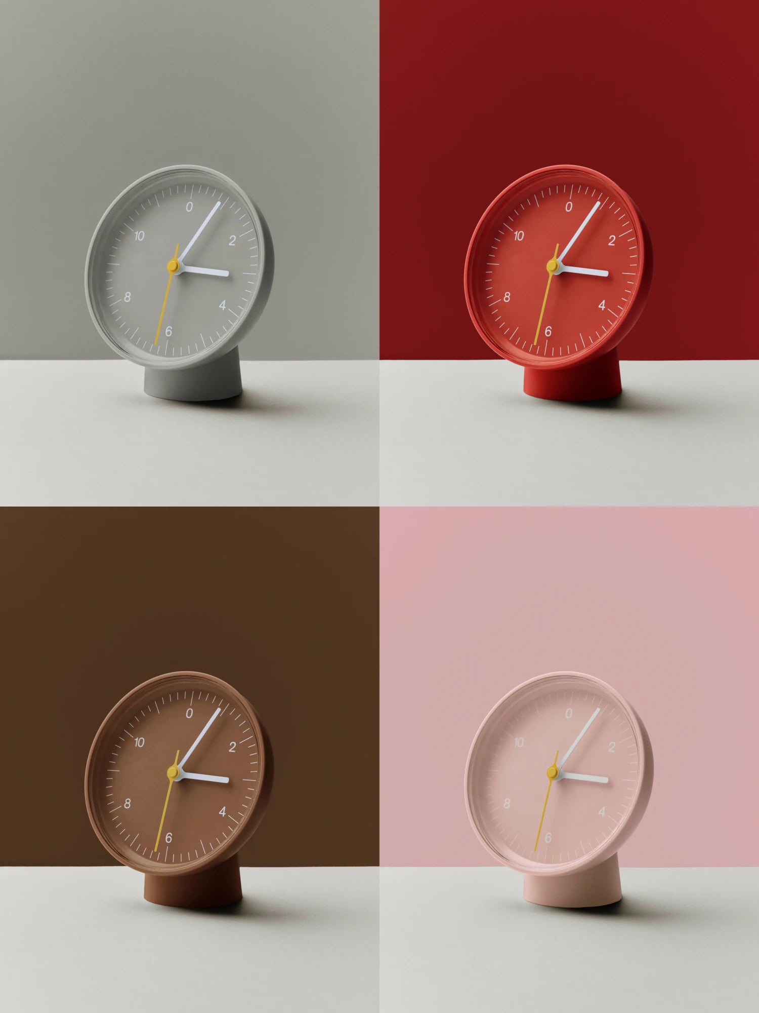 HAY Table or Wall Clock (Recycled Plastic) in Various Colours - Lifestory