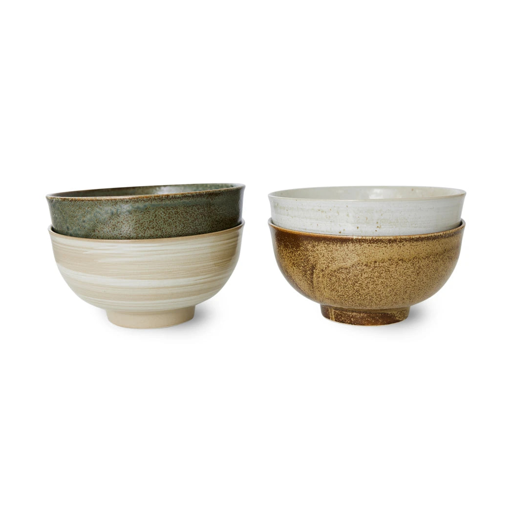 Set of 4 Japanese Noodle Bowls by HKLIVING - Lifestory