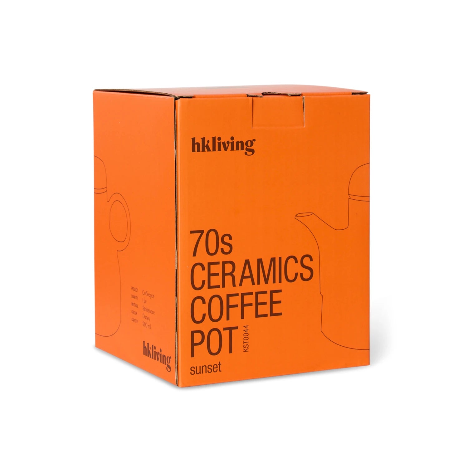 HKLIVING Ceramic Coffee Pot