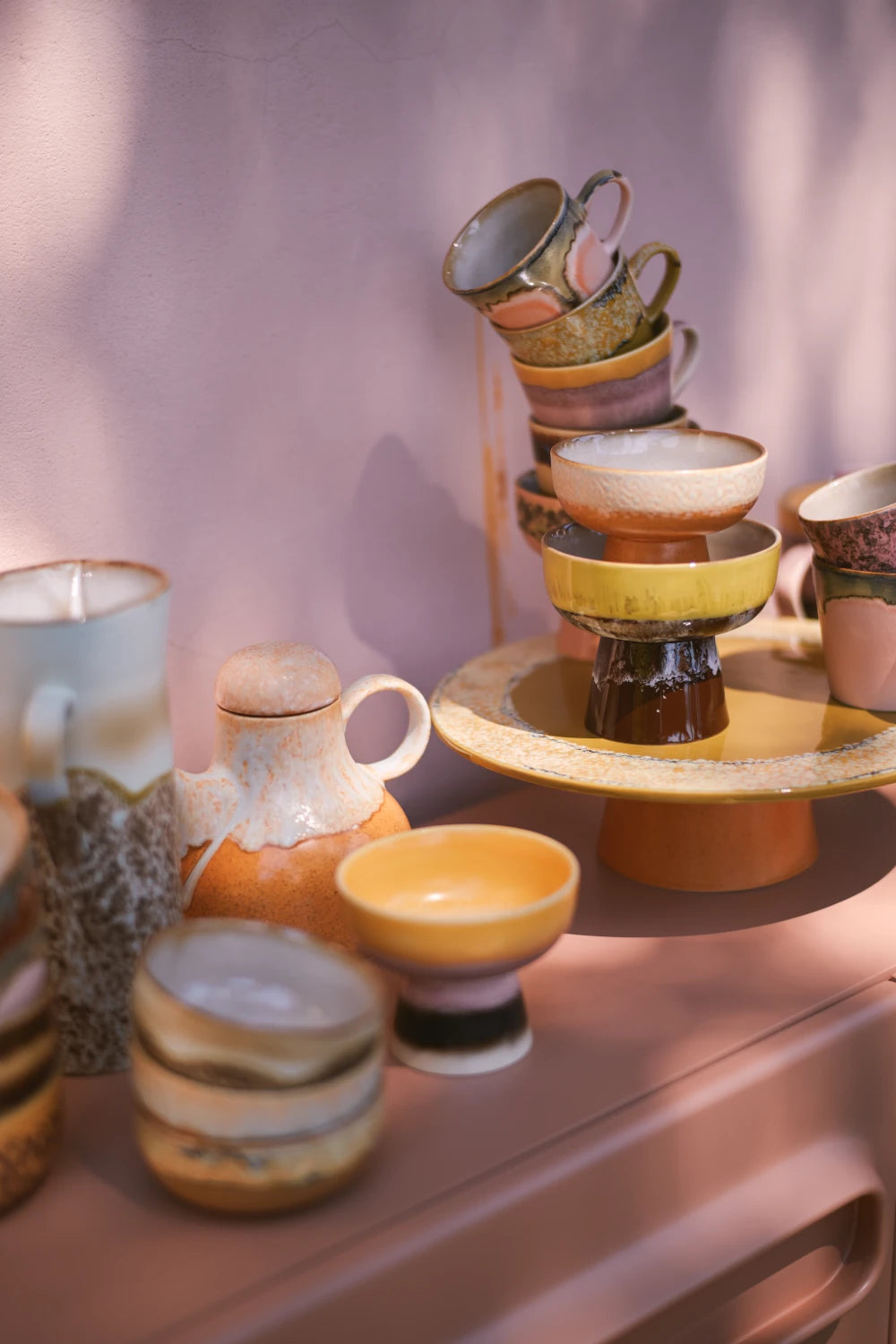 HKLIVING Ceramic Coffee Pot