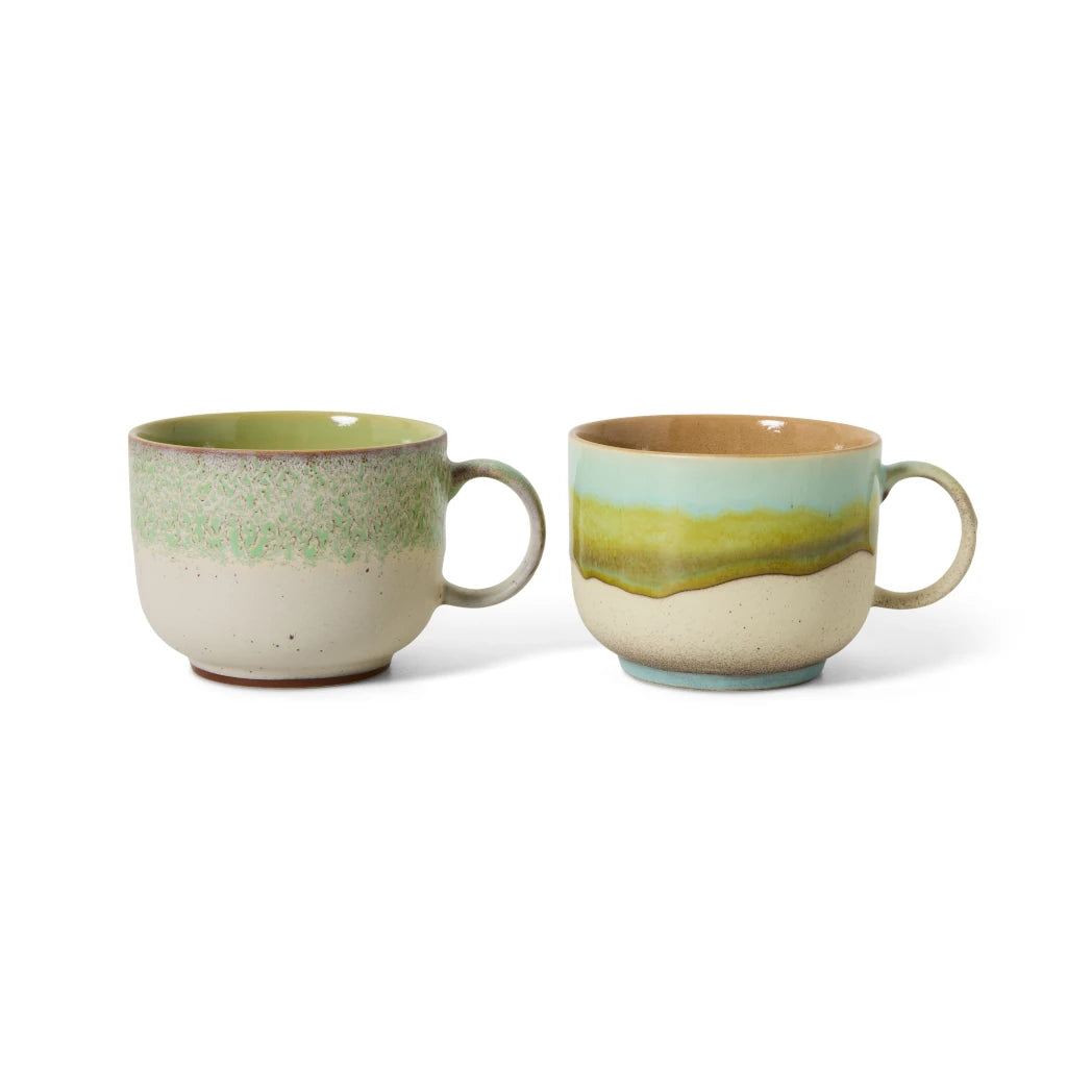 HKLIVING Set of 2 Tea Cups in Various Colourways - Lifestory