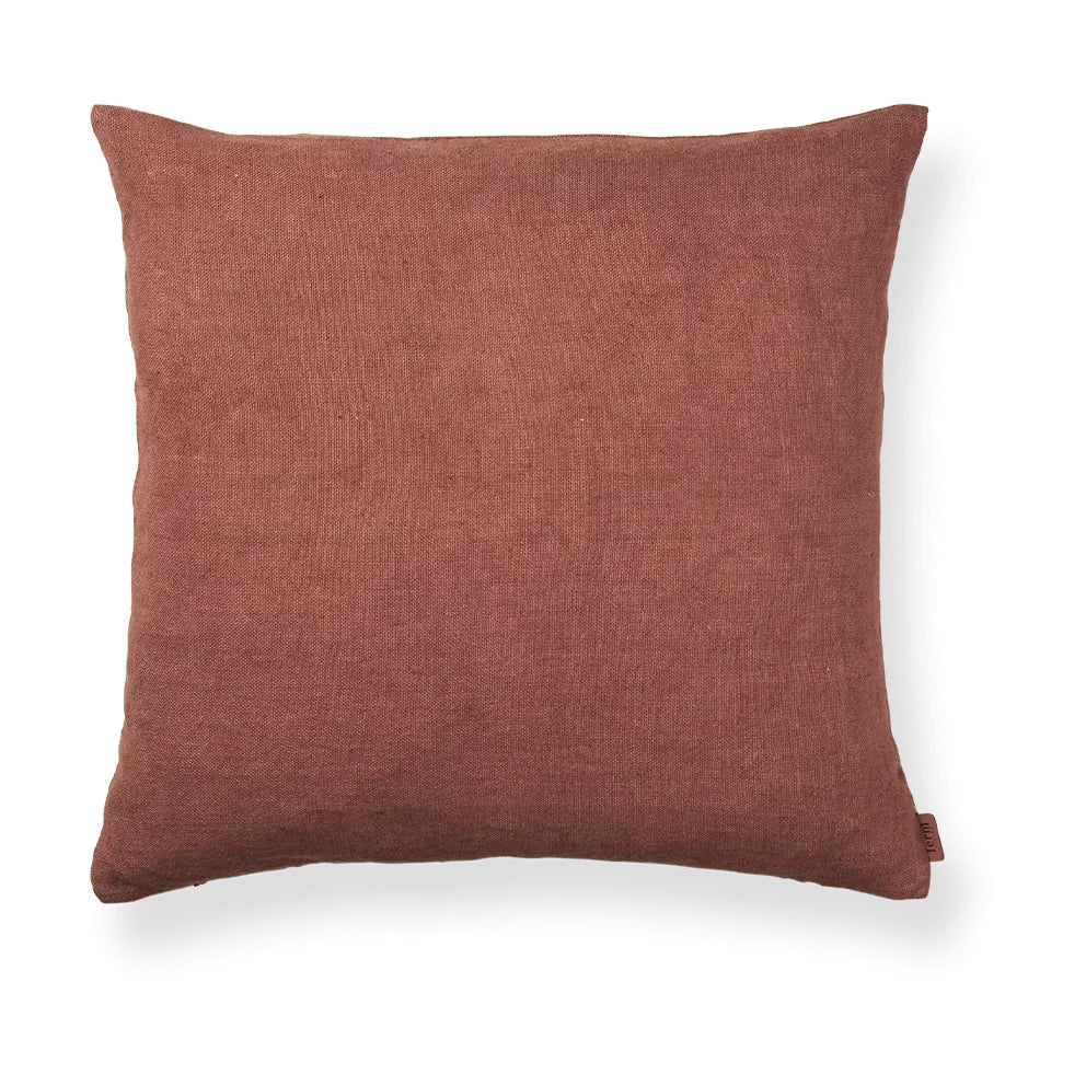 Heavy Linen Cushion | Berry red | by ferm Living - Lifestory 