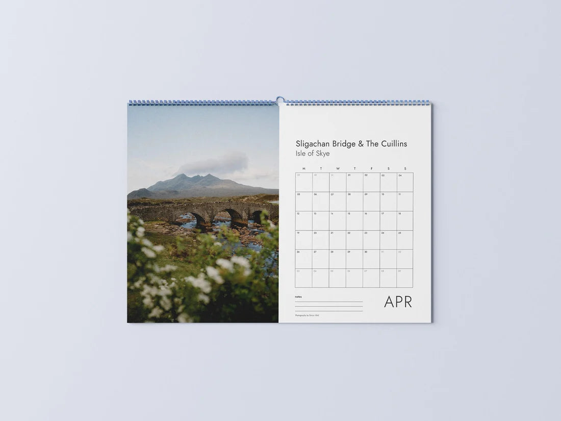 Hidden Scotland A3 2027 Wall Calendar