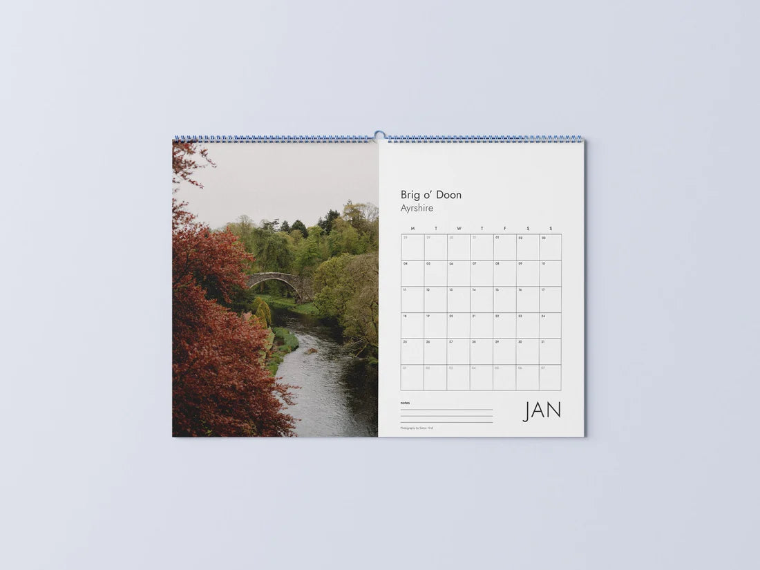 Hidden Scotland A3 2027 Wall Calendar