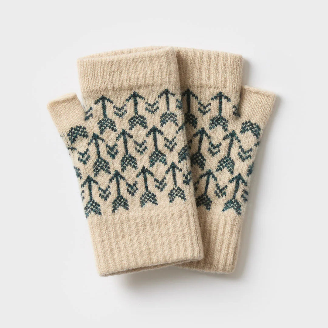 Fingerless Mittens in 'Arrow' - Various Colourways by Hilary Grant - Lifestory