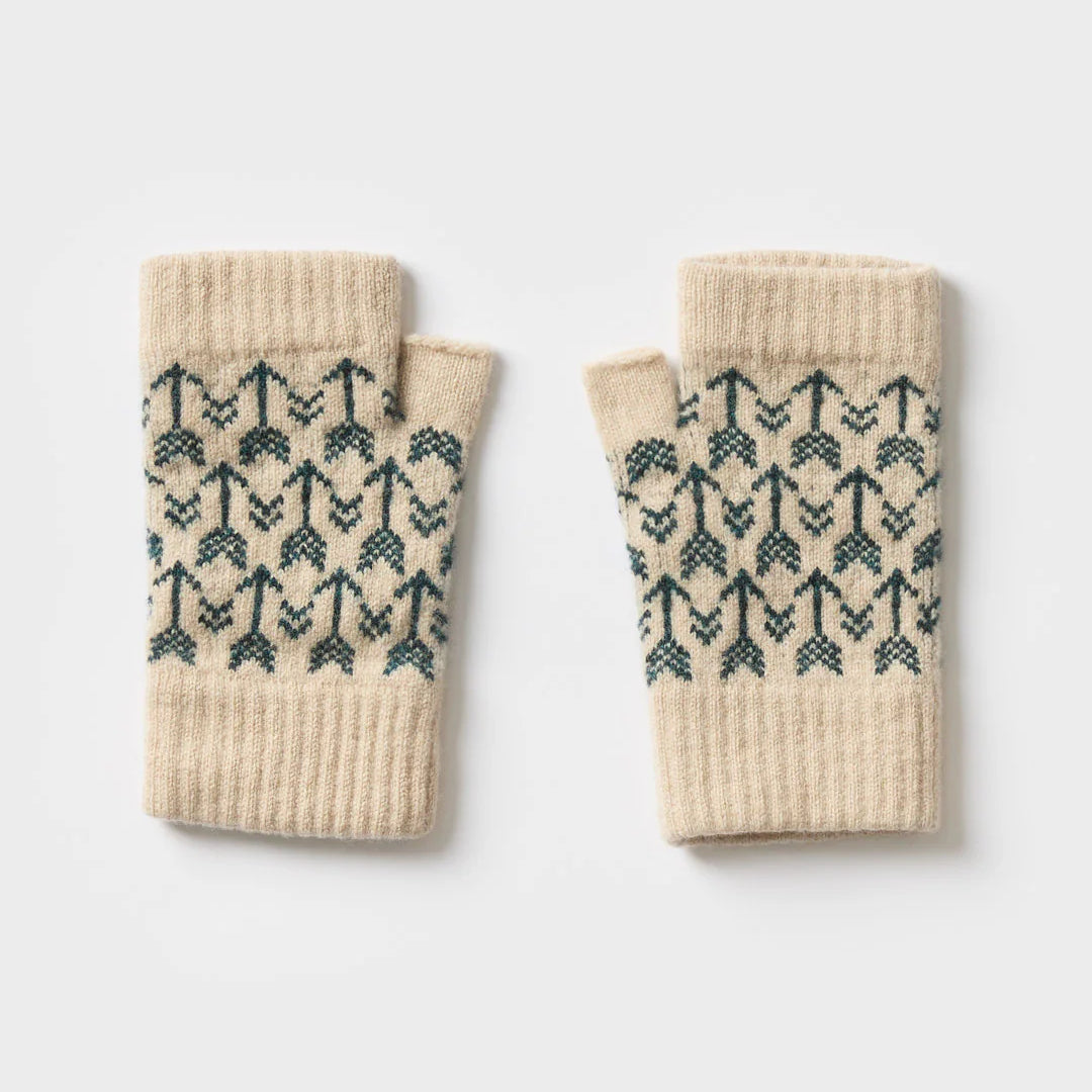 Fingerless Mittens in 'Arrow' - Various Colourways by Hilary Grant - Lifestory