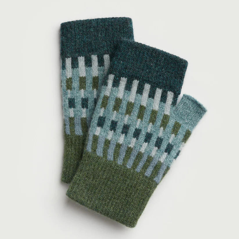Fingerless Mittens in 'Harbour' in Various Colourways by Hilary Grant