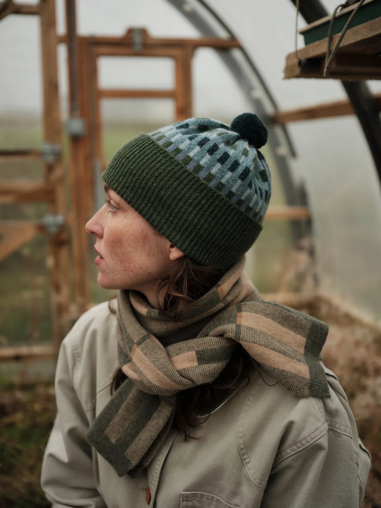 Pom Hat 'Harbour' in various colours by Hilary Grant
