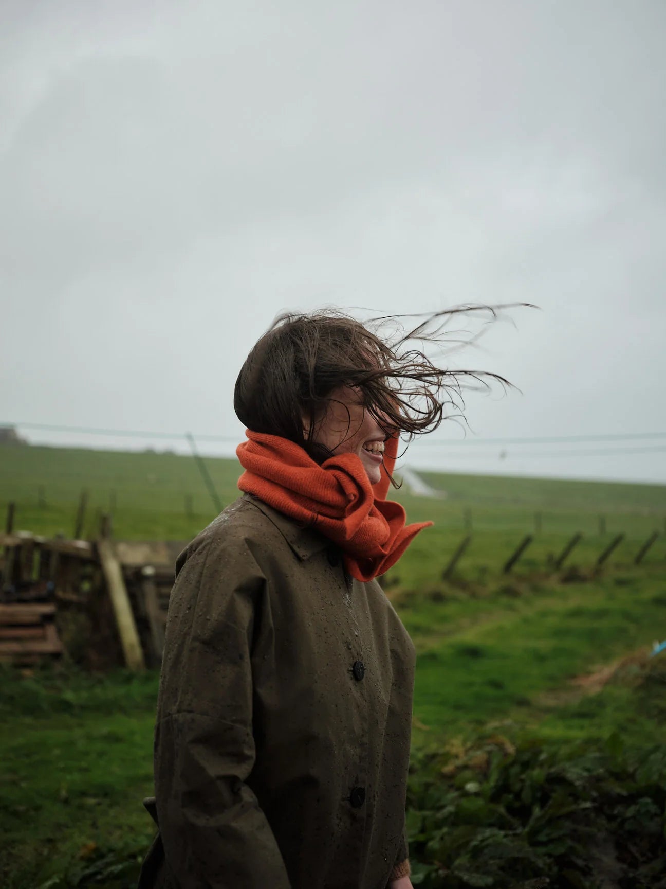 Hilary Grant Lambswool Swift Tail Scarf in Various Colours